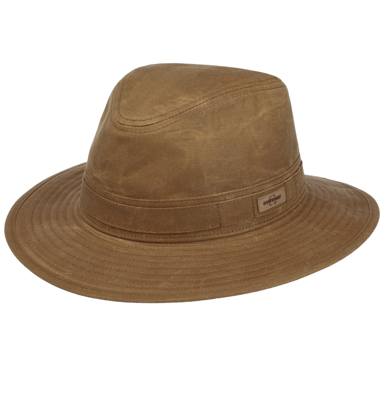 Stetson - Vintage Wax Traveller Cotton Hat - Brown