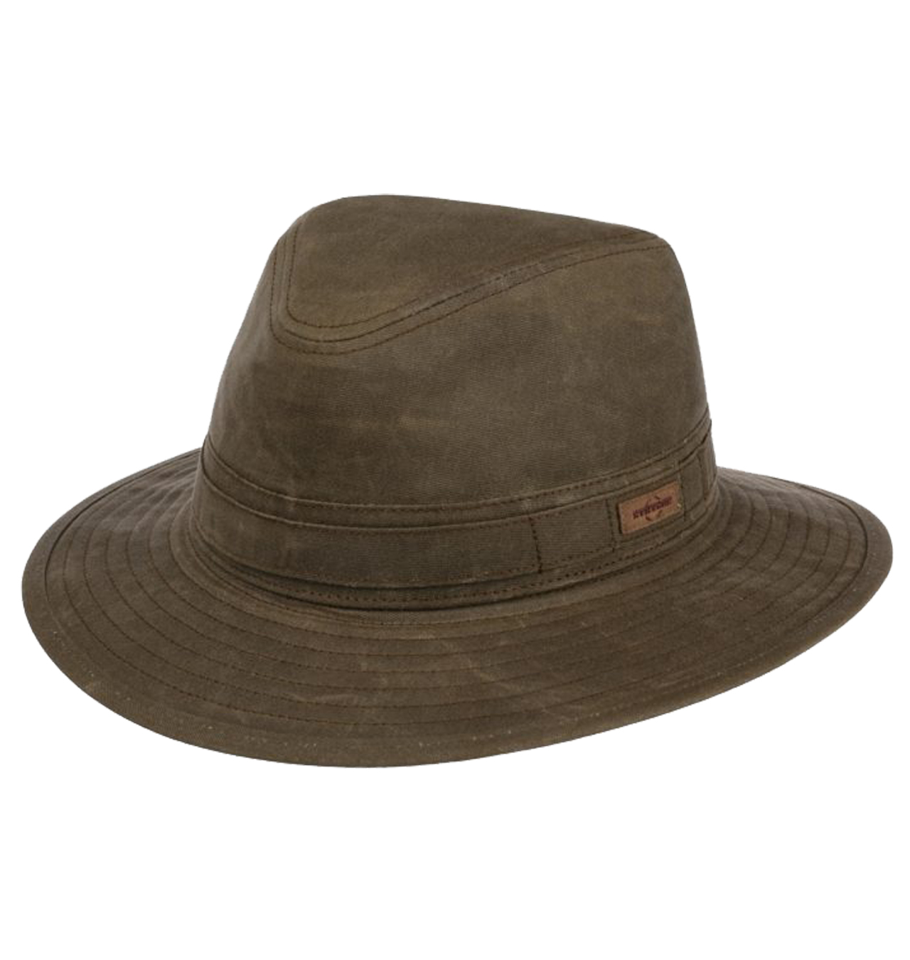 Stetson - Vintage Wax Traveller Cotton Hat - Olive