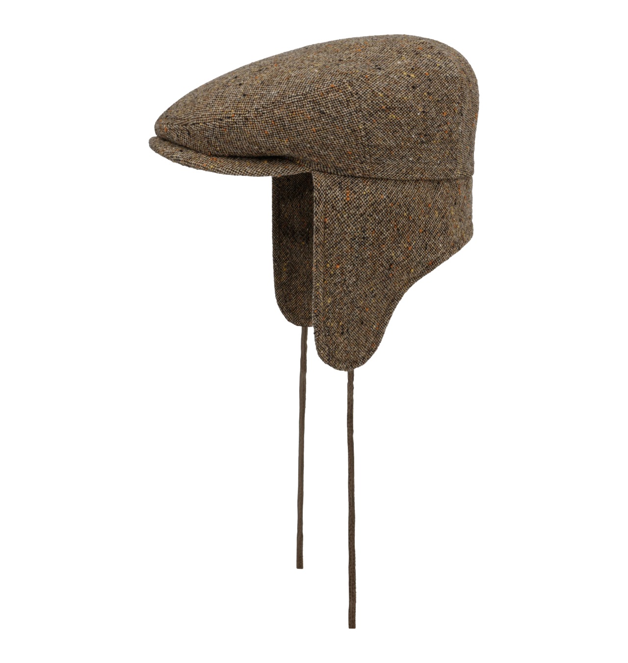 Stetson - Virgin Wool Driver Cap With Ear Flaps - Brown