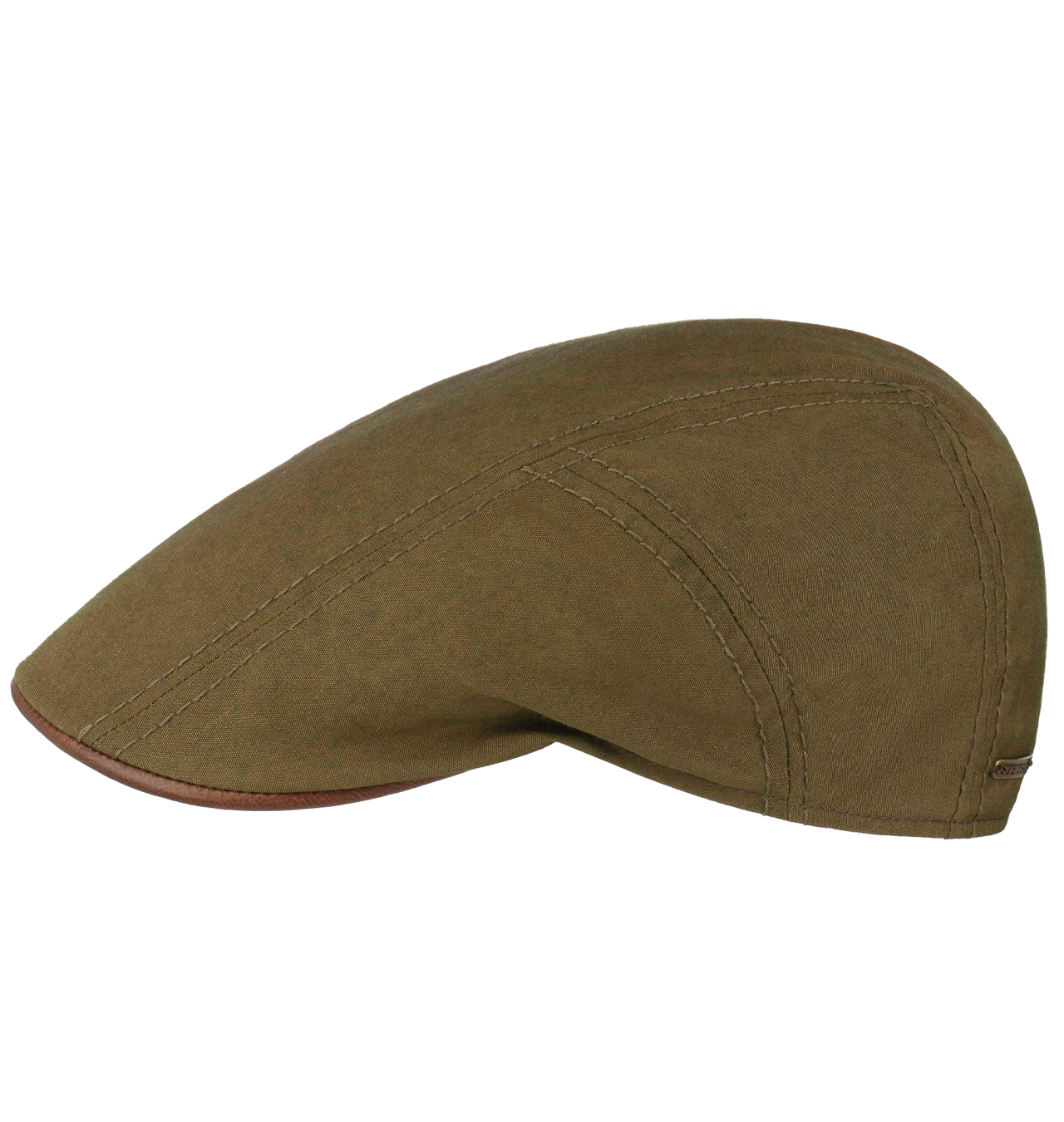 Stetson---Waxed-Cotton-Flat-Cap---Olive1