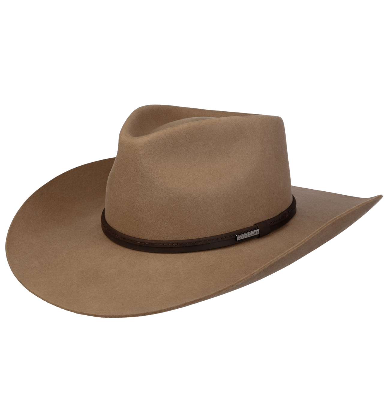 Stetson---Western-High-Plains-Woolfelt-Cashmere-Hat---Light-Brown
