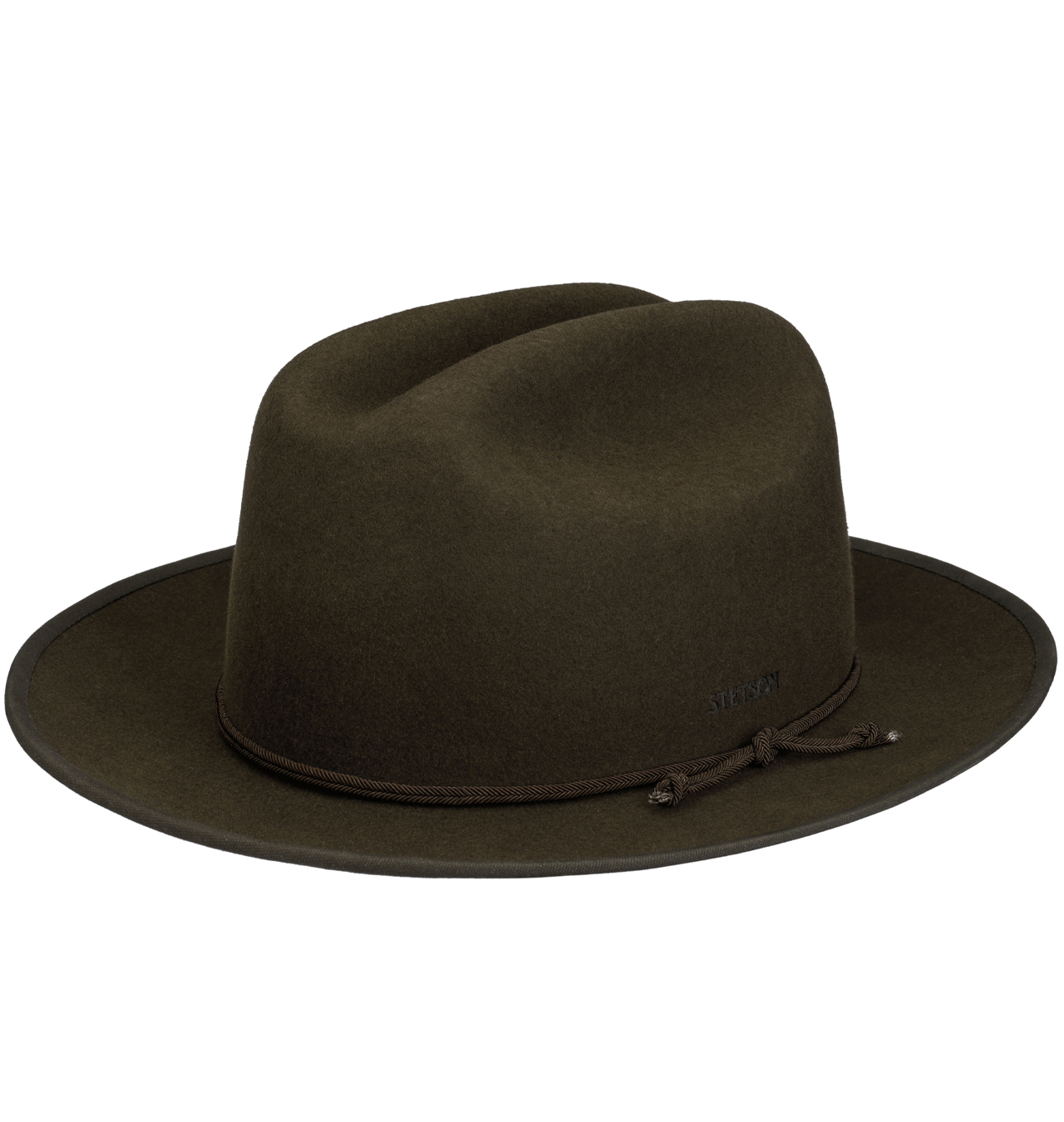 Stetson - Western Open Road Woolfelt Hat - Black Olive