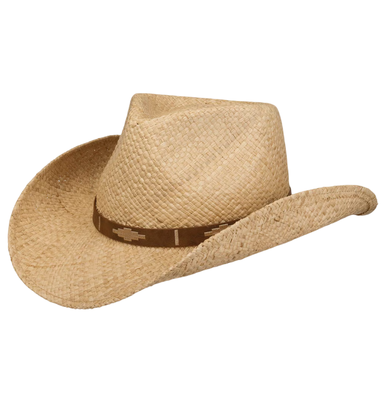 Stetson - Western Raffia Straw Hat - Natural