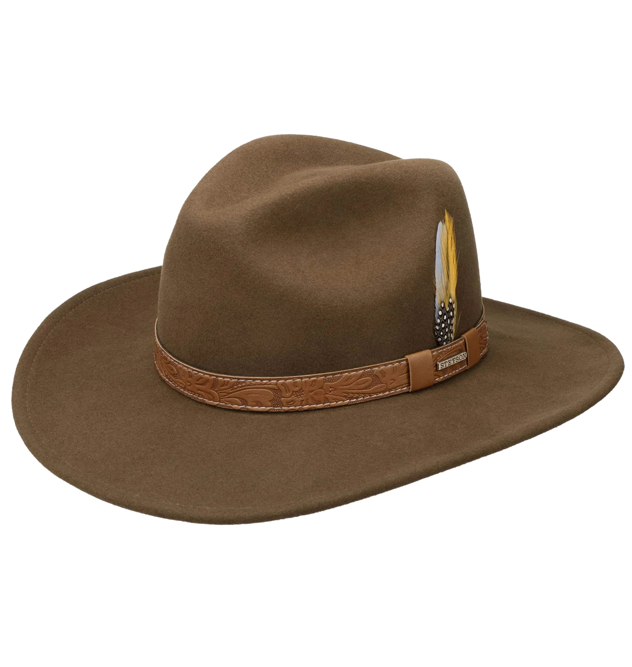 Stetson - Wide Brim VitaFelt Cowboy Hat - Brown