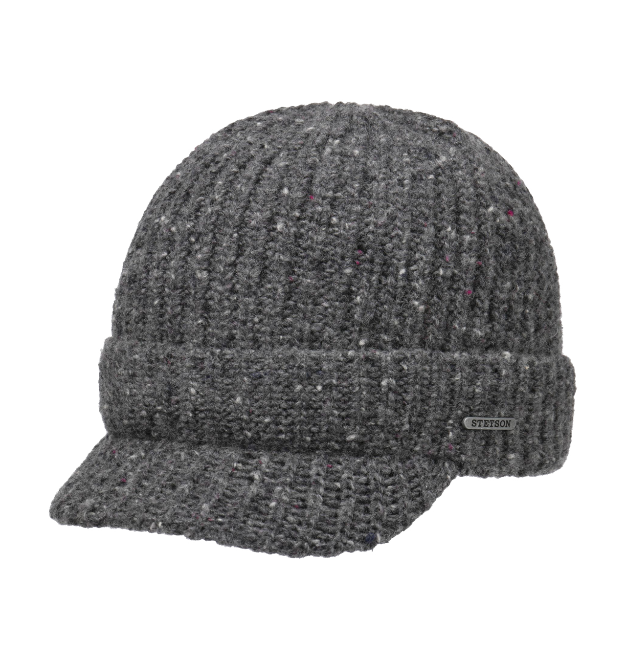 Stetson - Wisconsin Donegal Beanie Peak - Grey