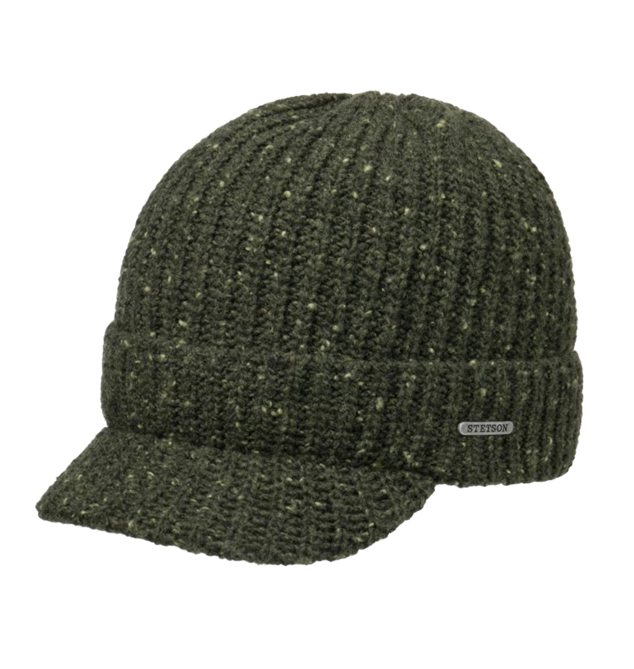 Stetson - Wisconsin Donegal Beanie Peak - Olive Green