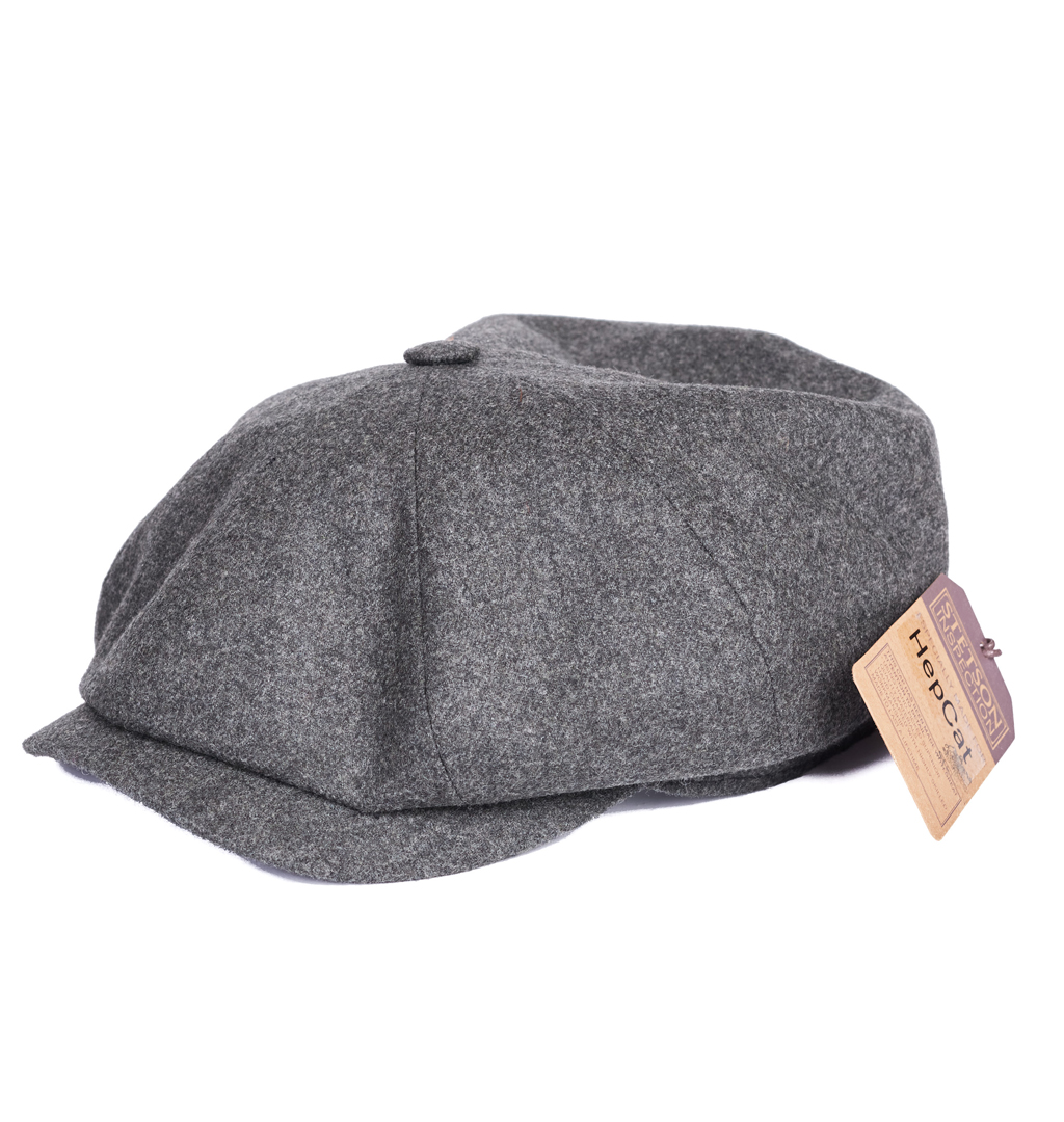 Stetson x Hepcat Store - 8-Panel wool Newsboy Cap - Grey