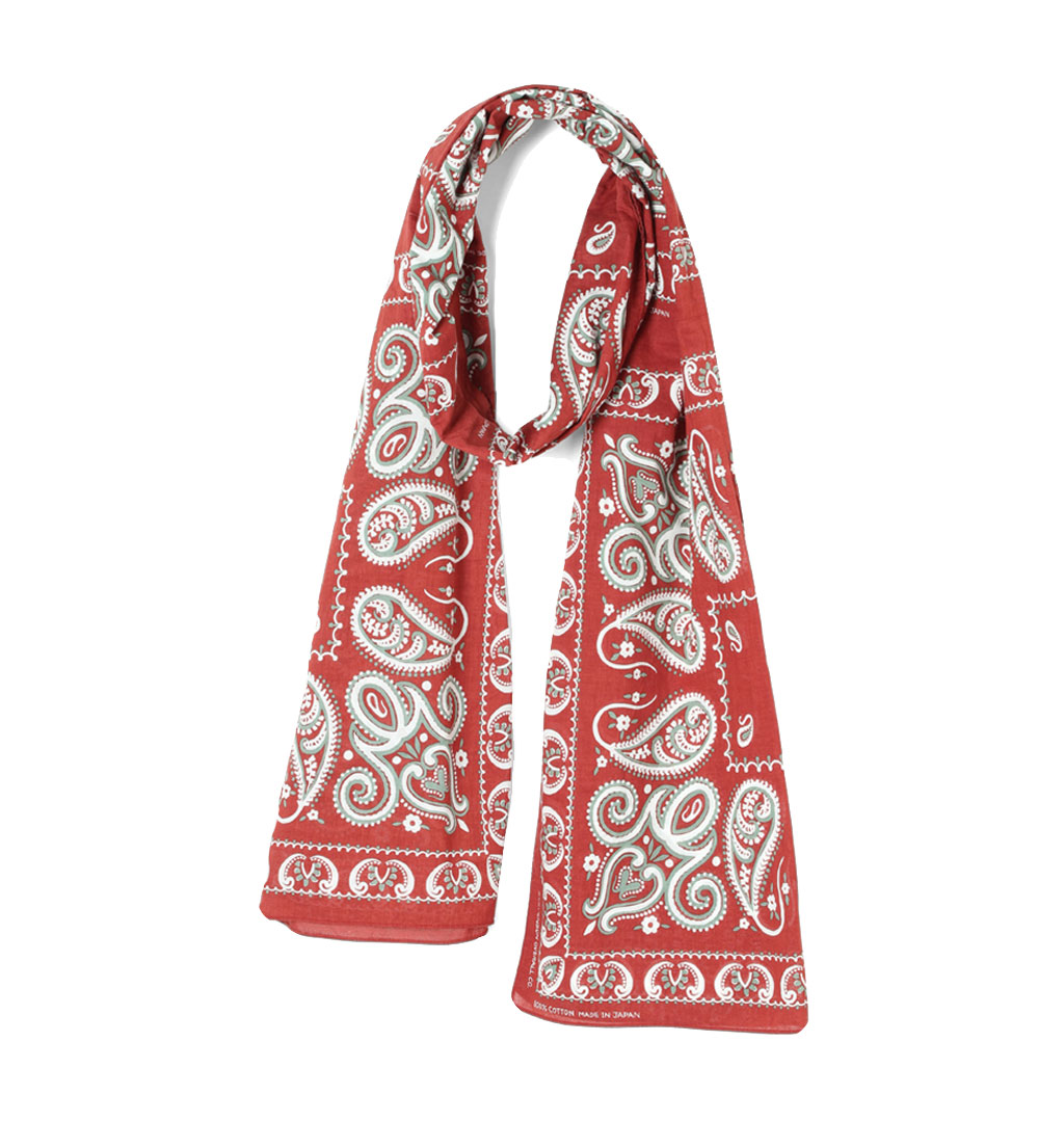 Stevenson-Overall-Co---Bandana-Stole---feded-Red