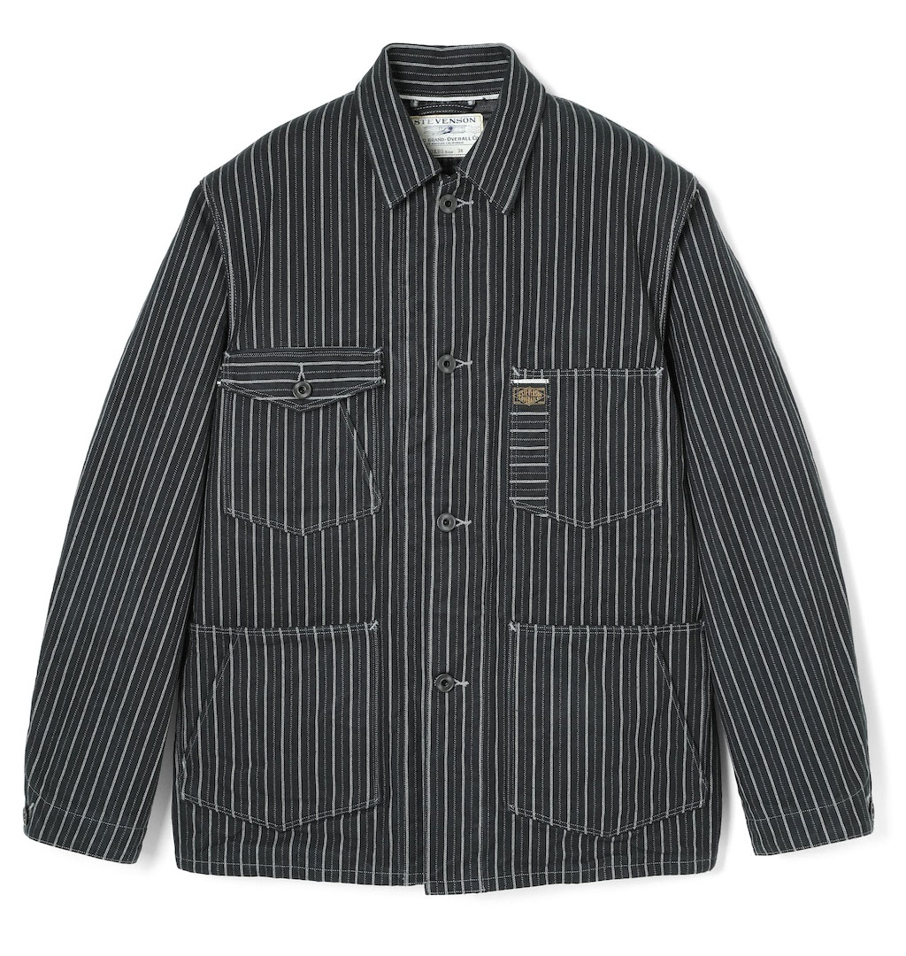 Stevenson Overall Co. - Prarie Chore Coat Jacket - Black Stripe