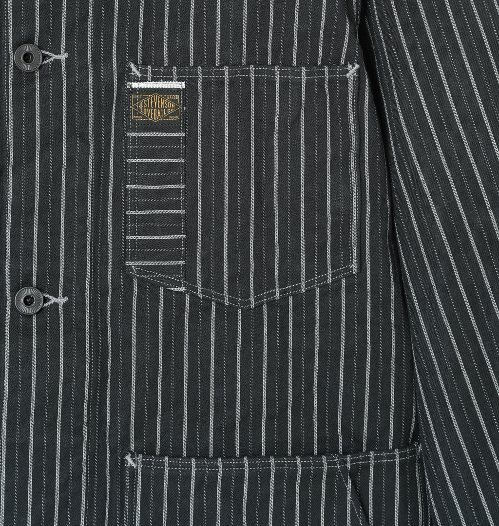 Stevenson Overall Co. - Prarie Chore Coat Jacket - Black Stripe