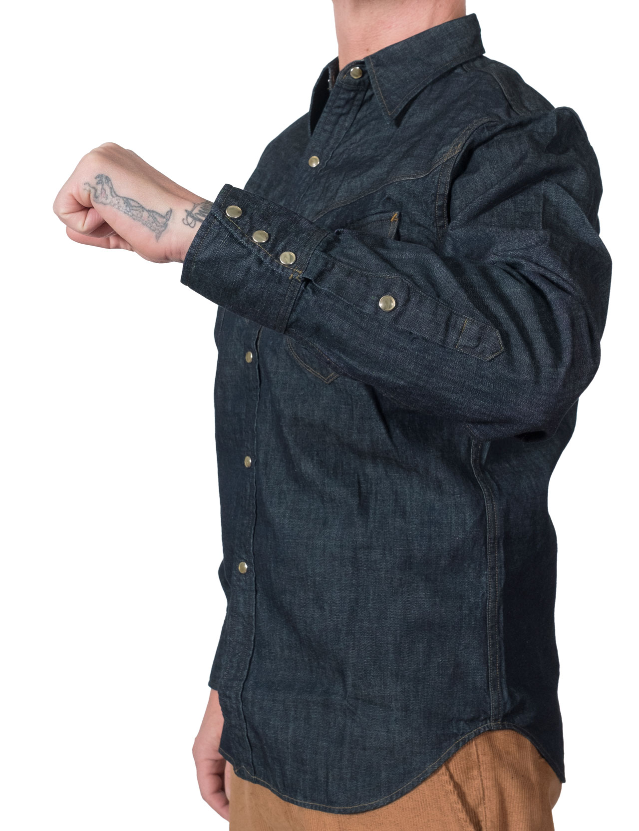 Stevenson Overall Co. デニムウエスタンシャツ M 濃紺 Stevenson Overall Co. デニムウエスタンシャツ M 濃紺