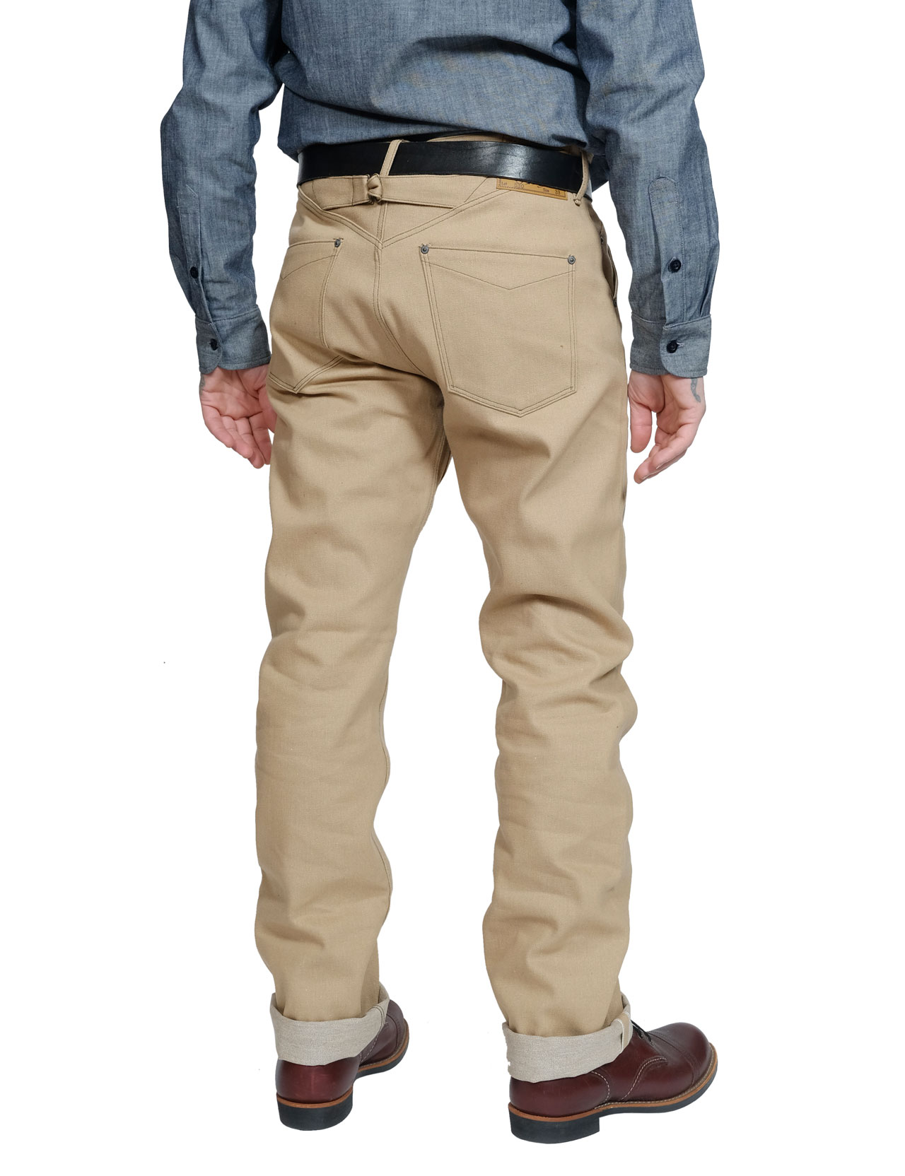Stevenson Overall Co. - Coloma 530 Buckle Back Denim Jeans - Beige 12o