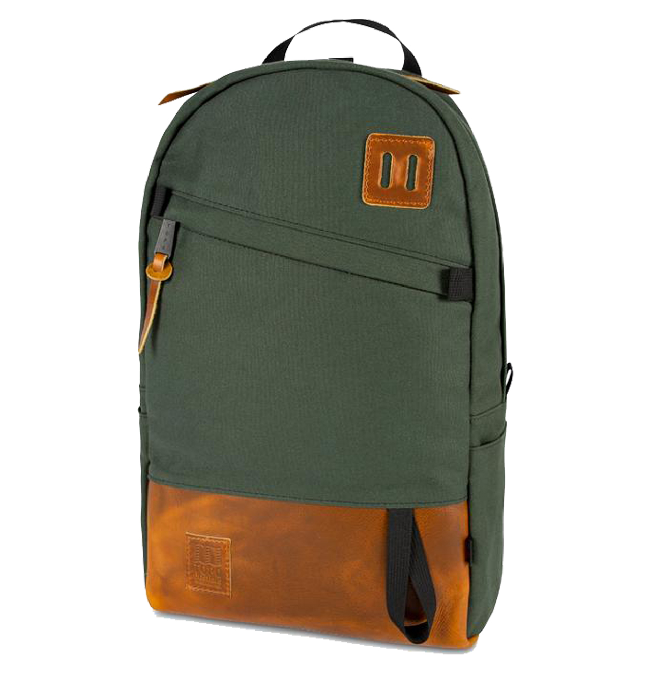 TOPO Designs - Daypack Heritage Canvas - Olive Canvas/Brown Leather