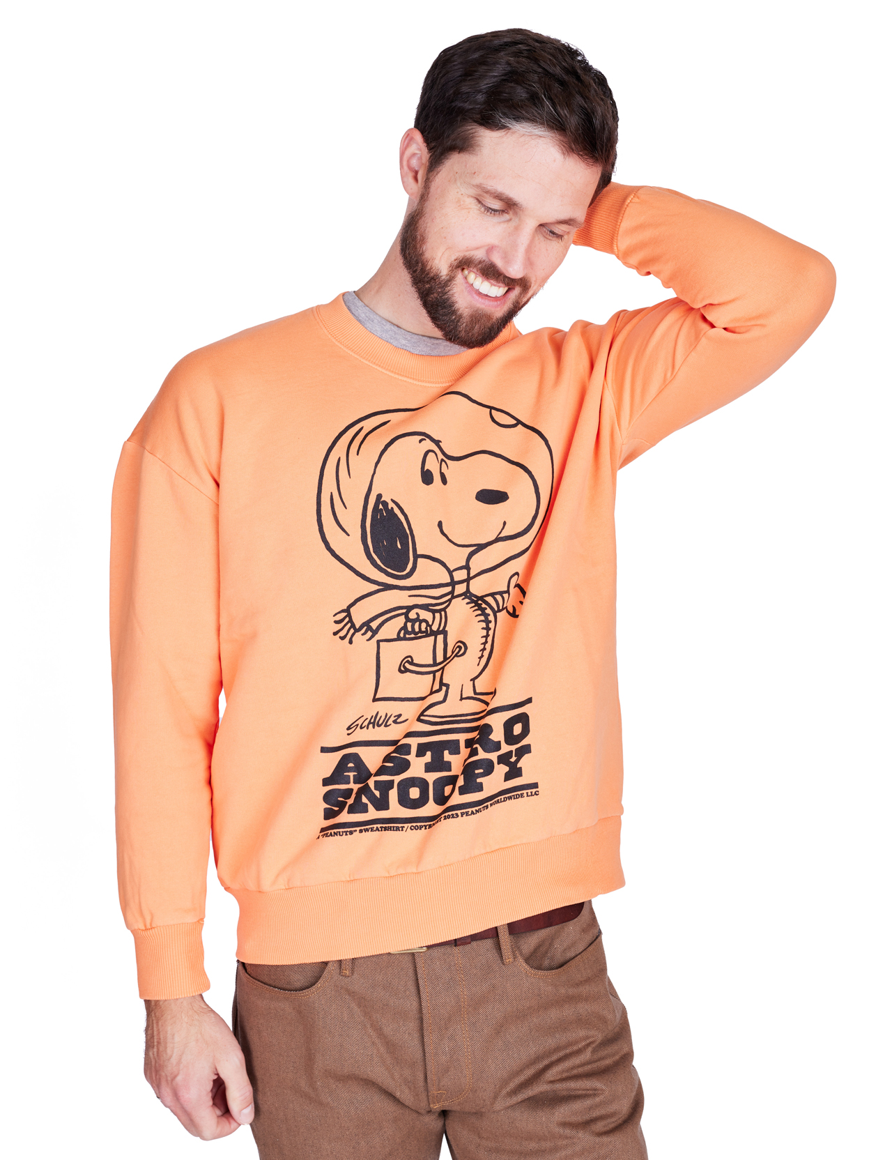 TSPTR - Astro Snoopy Sweatshirt - Perfect Peach