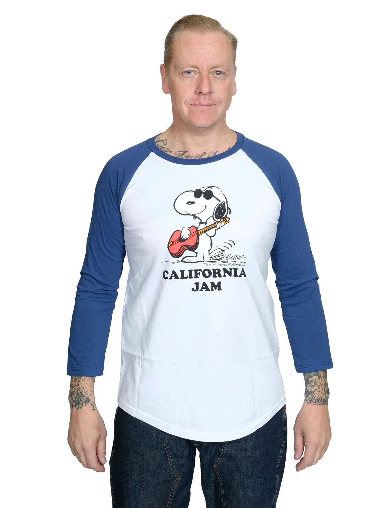 Snoopy California Jam Baseball Tee 