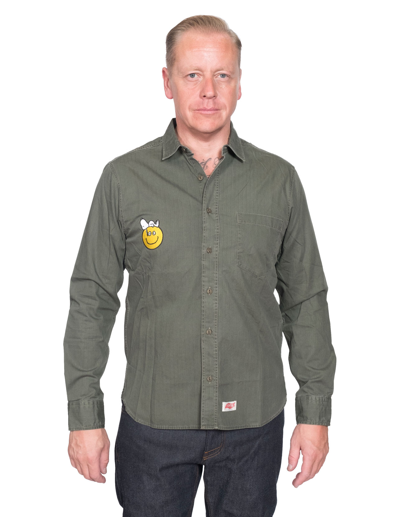 TSPTR - Snoopy Smile HBT Shirt - Olive