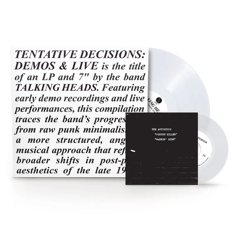 Talking Heads - Tentative Decisions: 1974-1976 (Clear Vinyl)(RSD Black Friday) -