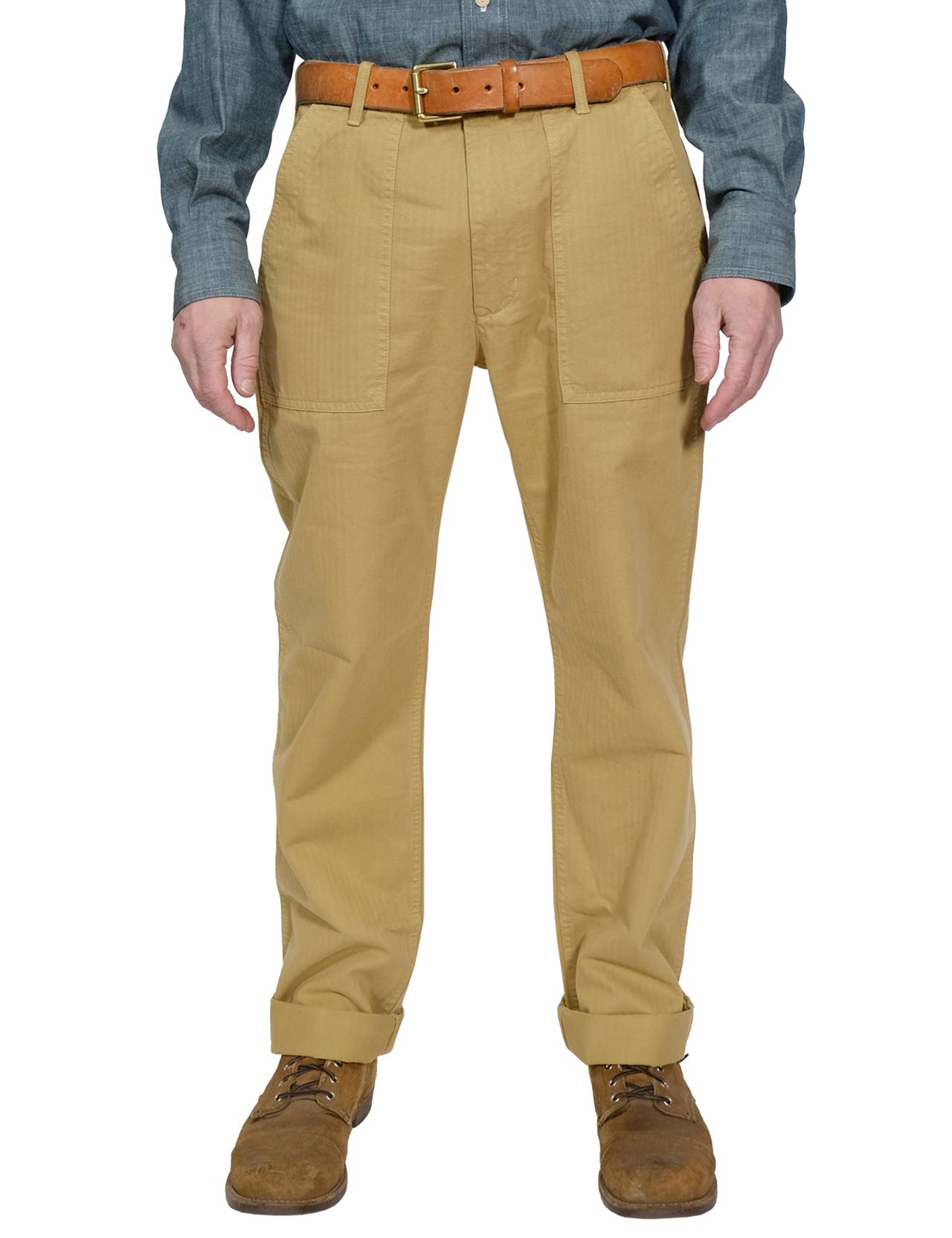 Tellason---Fatigue-Pant-Straight-Herringbone-Twill---Khaki1