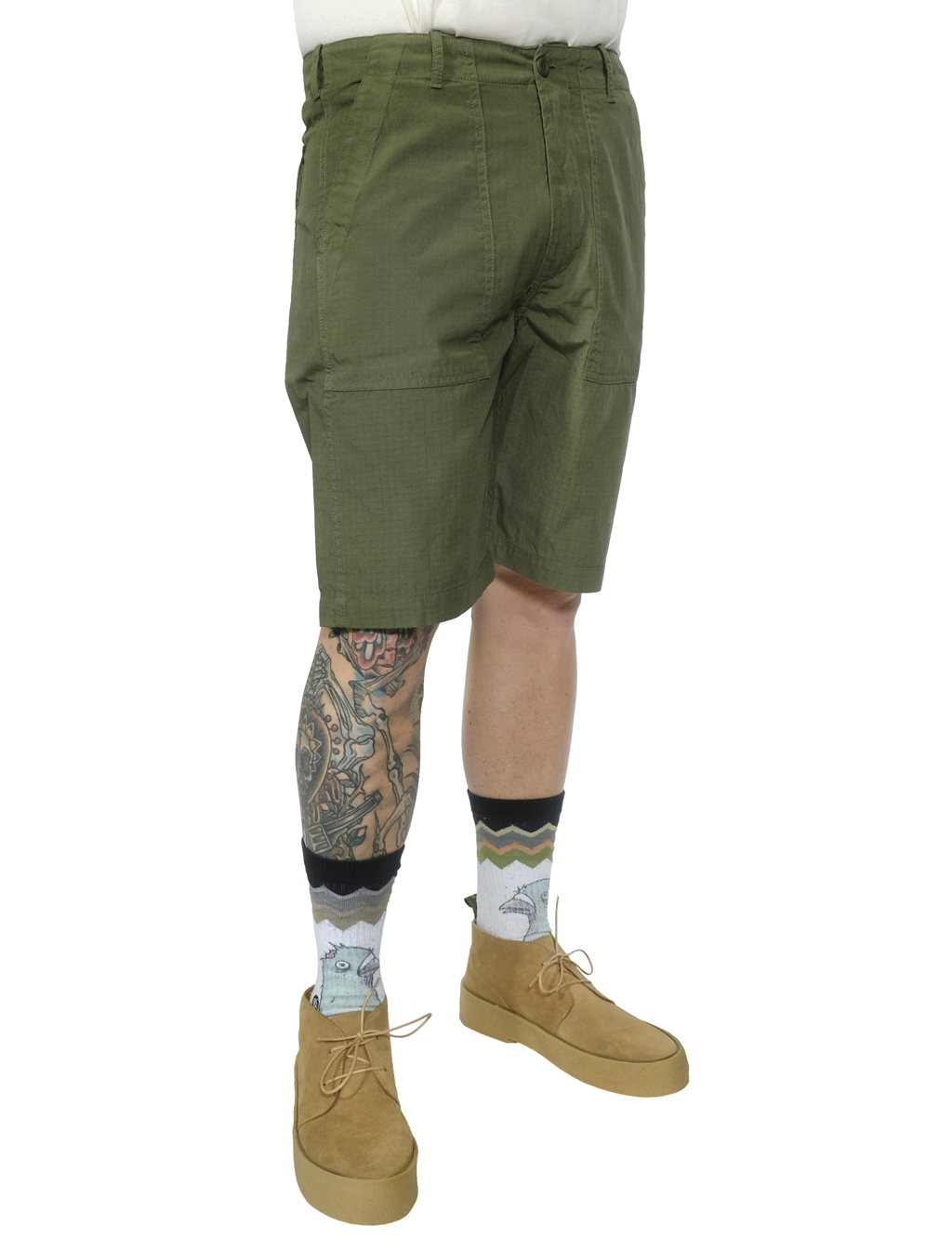 Tellason - Fatigue Shorts Ripstop - Olive