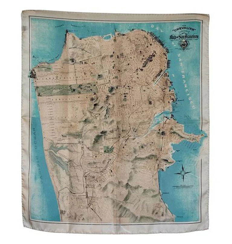 Tellason - Foulard San Francisco Silk Scarf