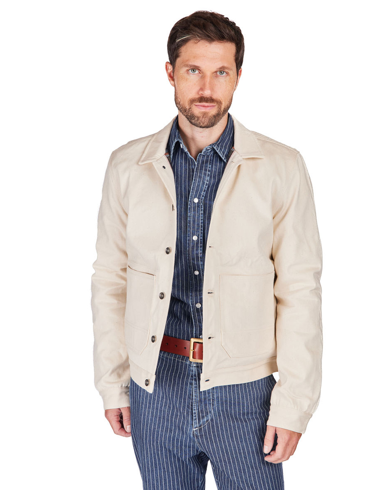 Tellason Montana Jacket Selvedge Cotton Ecru Sverige