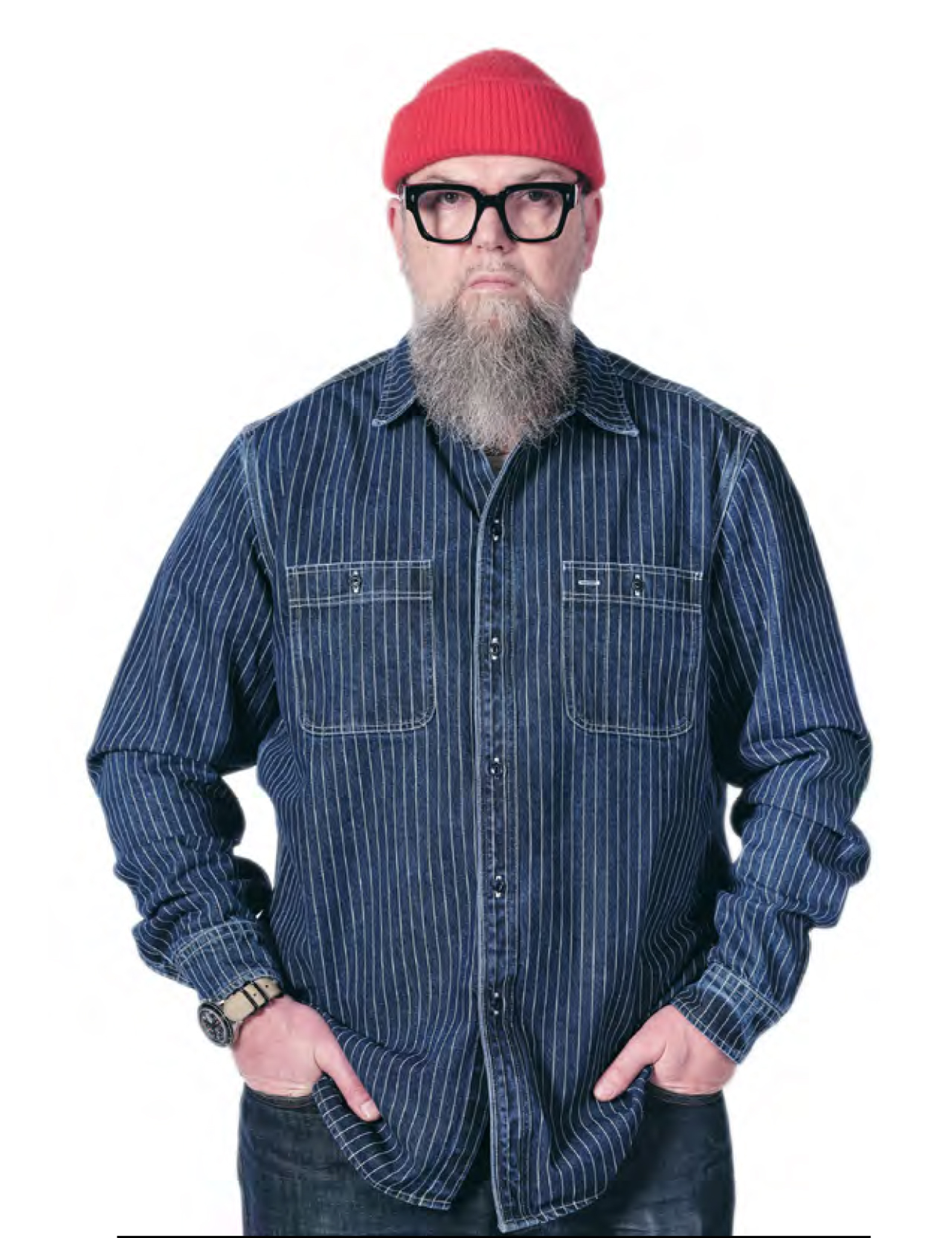 Tellason - Utility Shirt Wabash - Blue / White