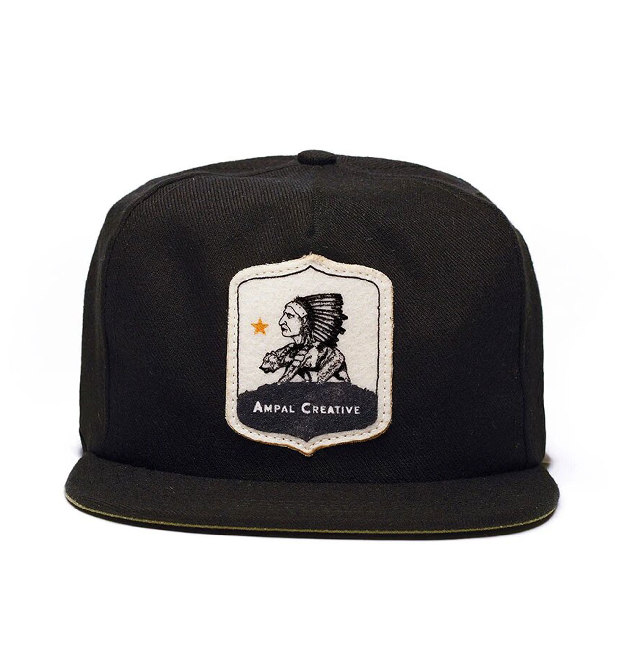 The Ampal Creative - Bear Chief Wool Strapback - Black