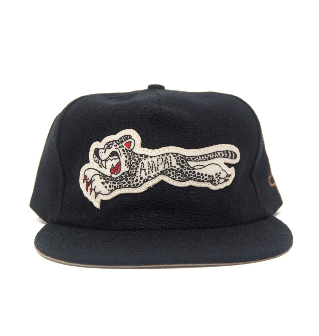 The Ampal Creative - Cheetah Wool Strapback - Black