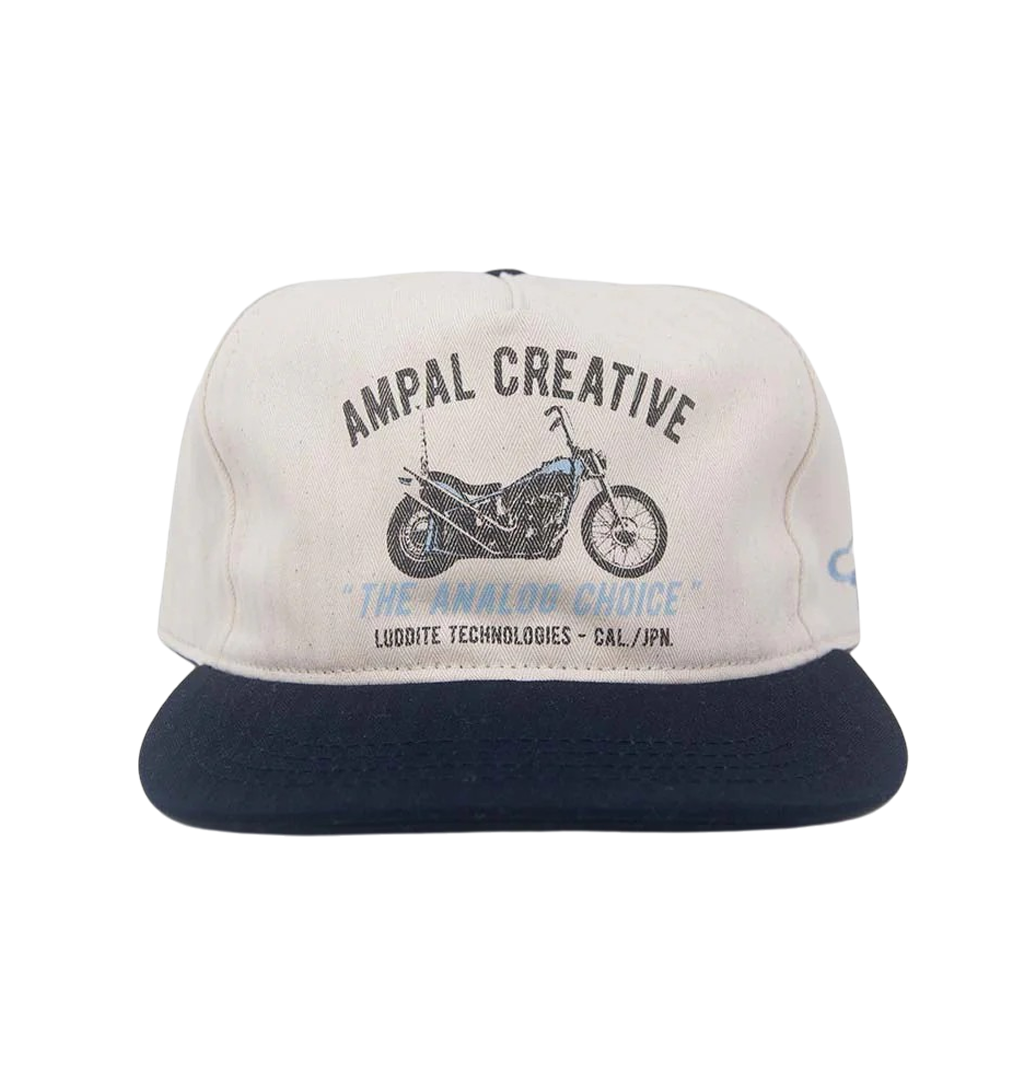 The Ampal Creative - Chopper Shop HBT Cap - Ecru/Navy