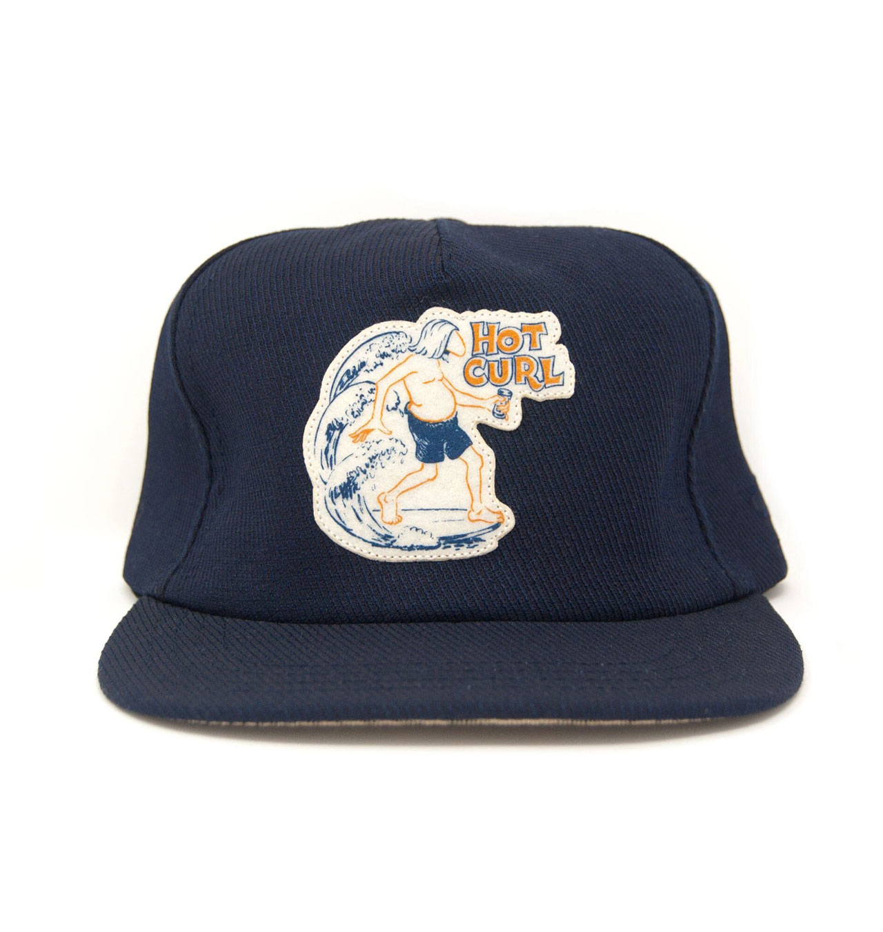 The Ampal Creative - Hot Curl Strapback Cap - Navy