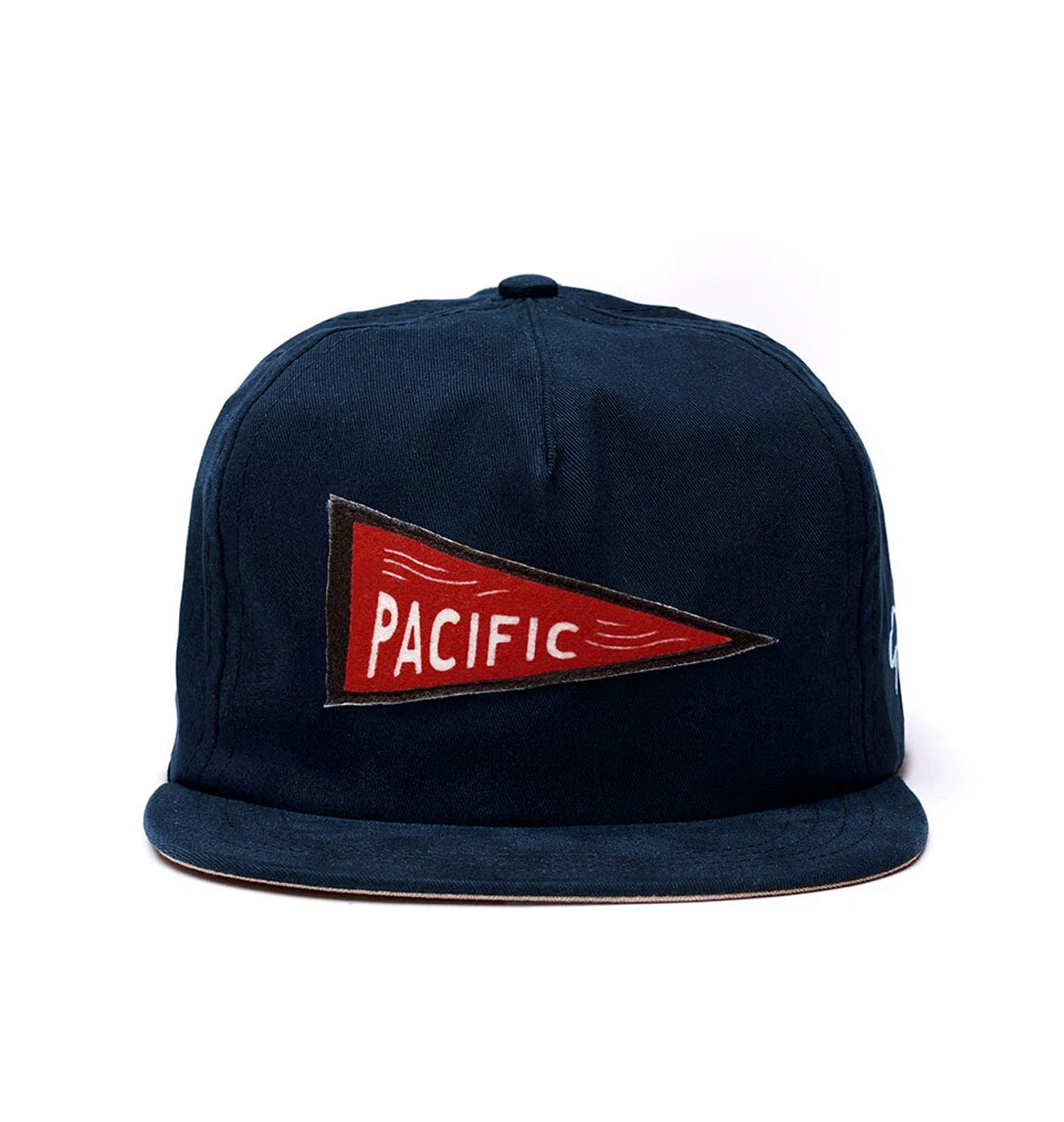 The-Ampal-Creative---Pacific-Pennant-Strapback-Cap---Navy-1