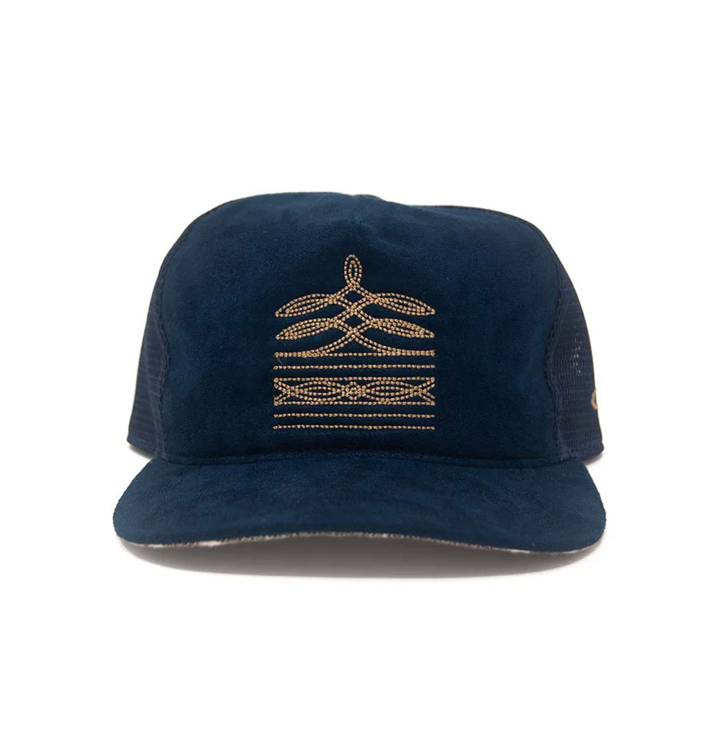 The Ampal Creative - Roper Suede Trucker - Navy