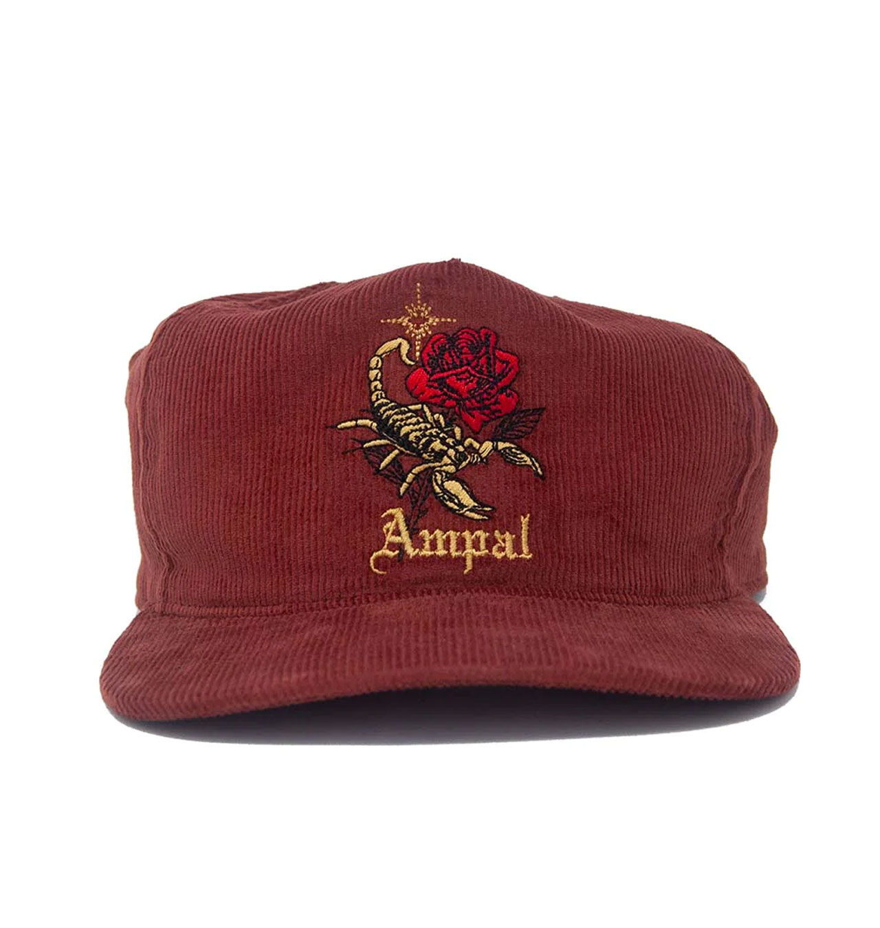 The-Ampal-Creative---Scorpio-Cord-Strapback-Cap---Rust1