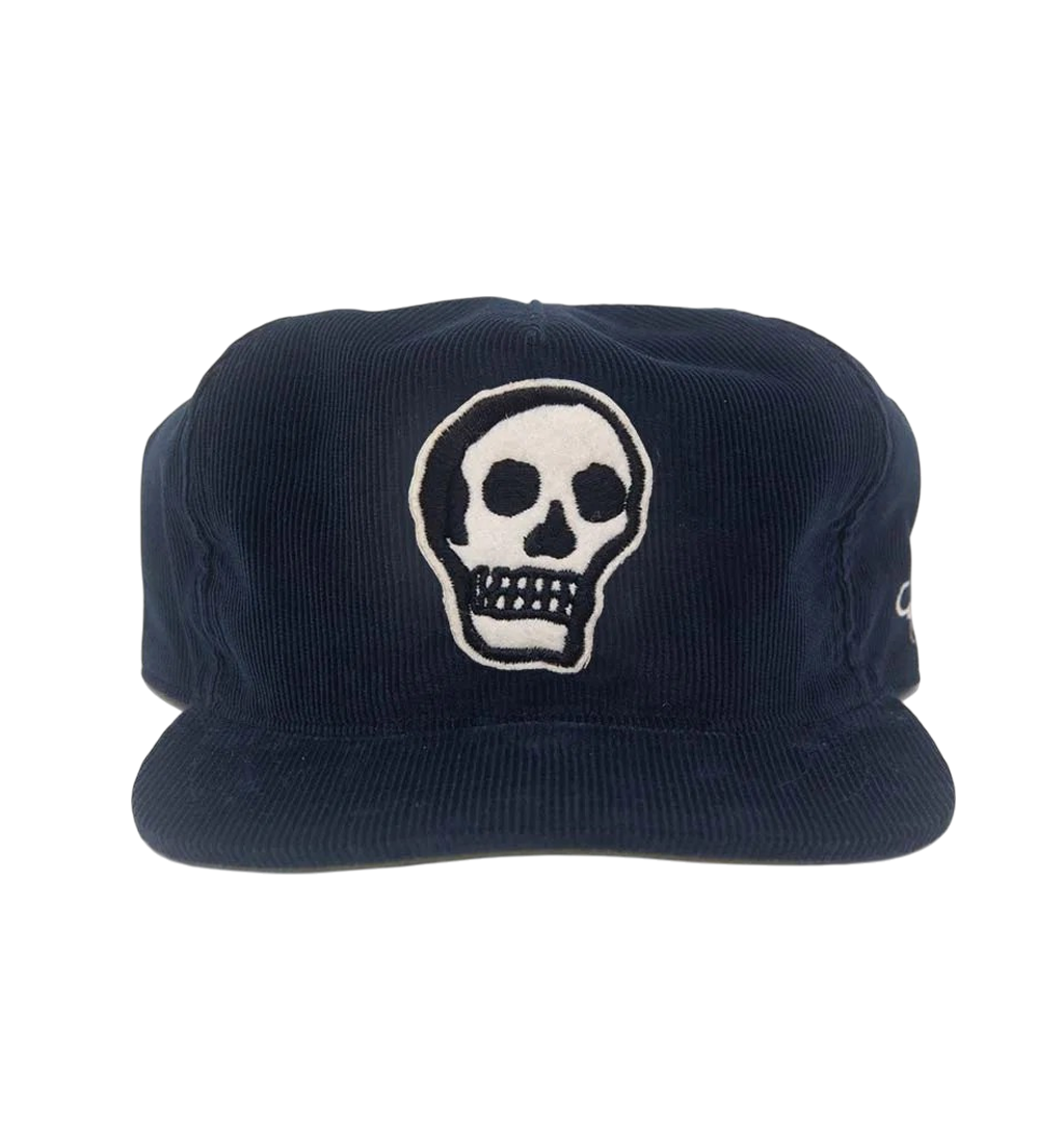 The-Ampal-Creative---The-Skull-Corduroy-Cap---Navy