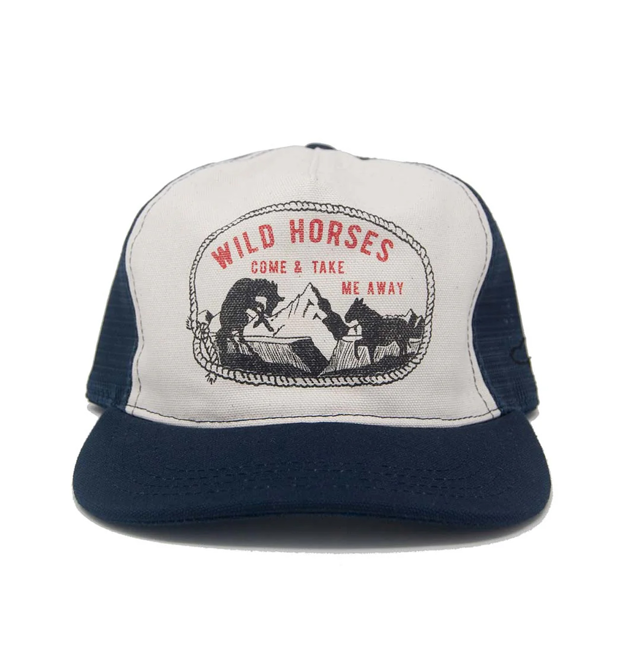 The Ampal Creative - Wild Horses Trucker Snapback - Navy/White