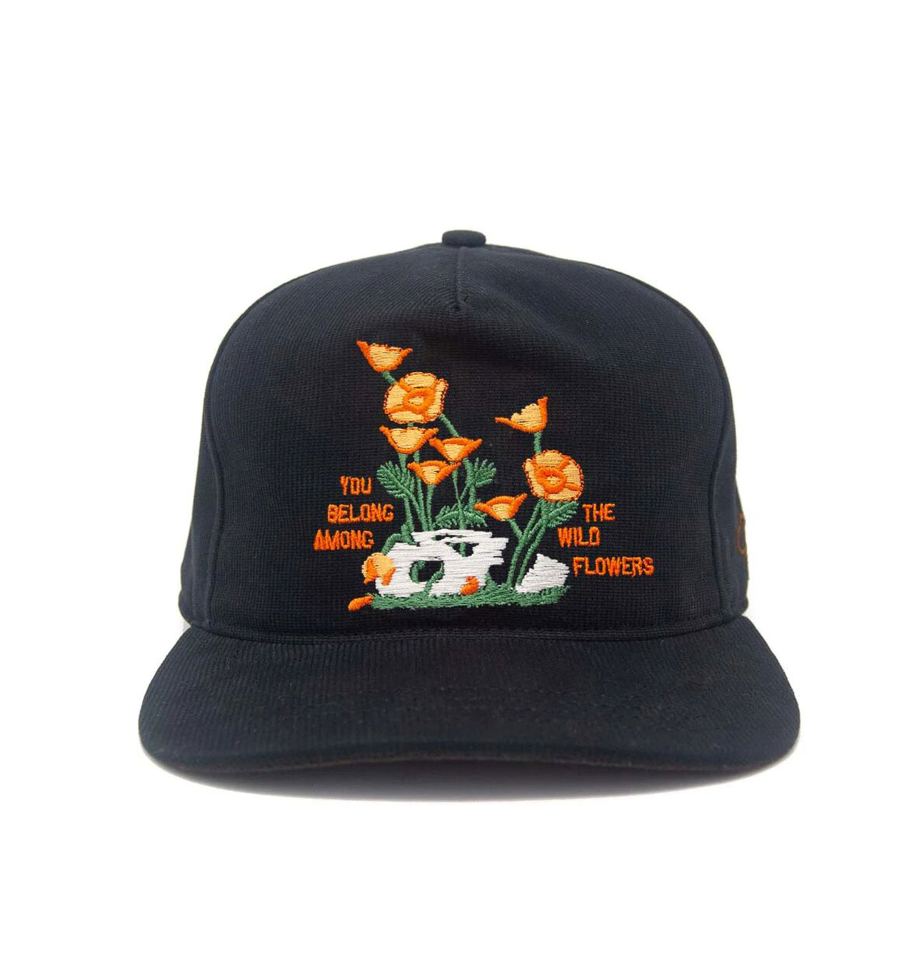  The Ampal Creative - Wildflowers Strapback Cap - Black