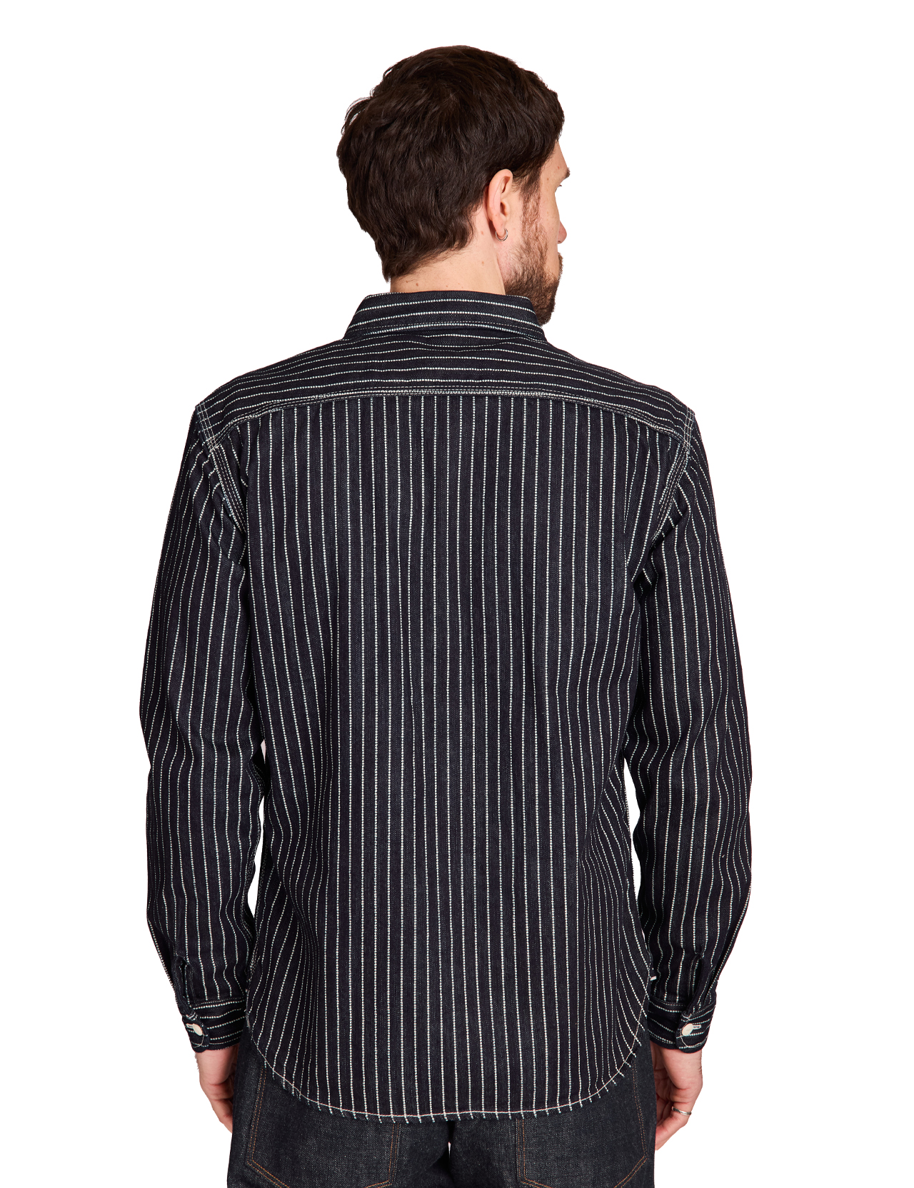 FLAT HEAD ワークシャツ THE FLAT HEAD(フラットヘッド) ヒッコリーワークシャツ PIN