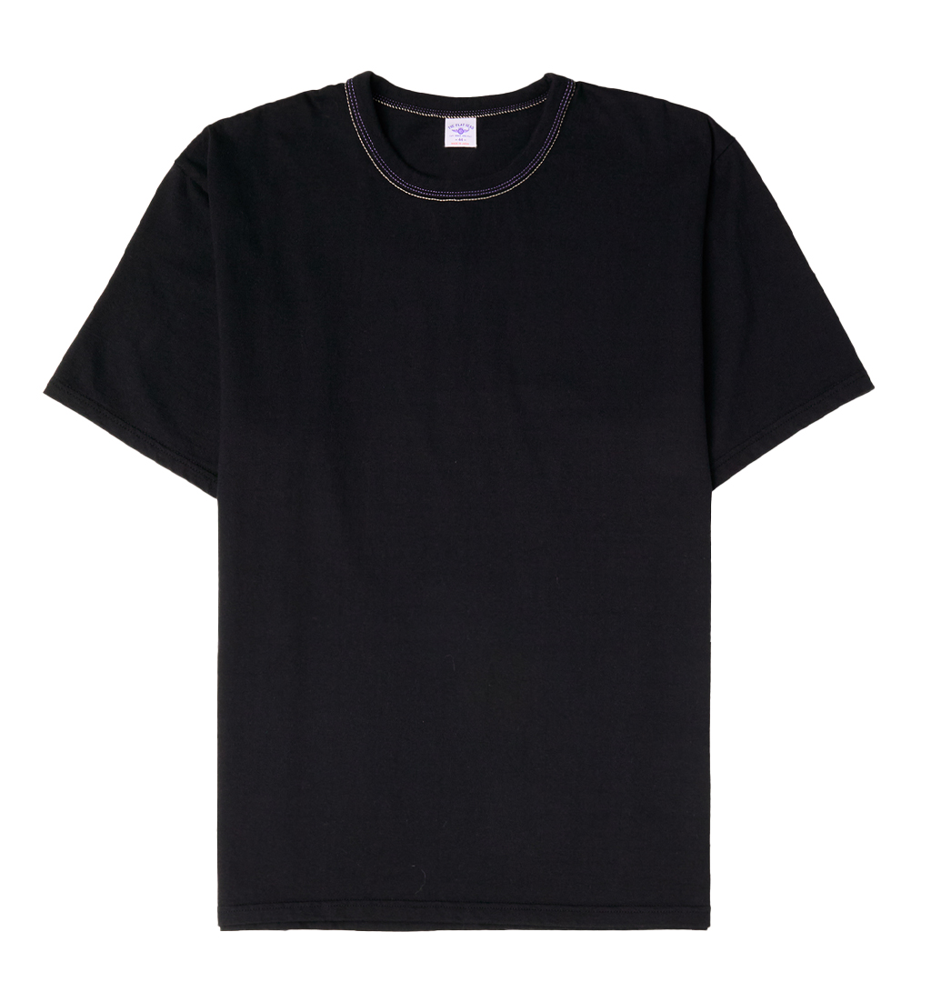 The Flat Head - 3 Needles One Off T-shirt - Black