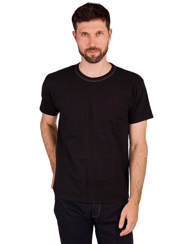The Flat Head - 3 Needles One Off T-shirt - Black