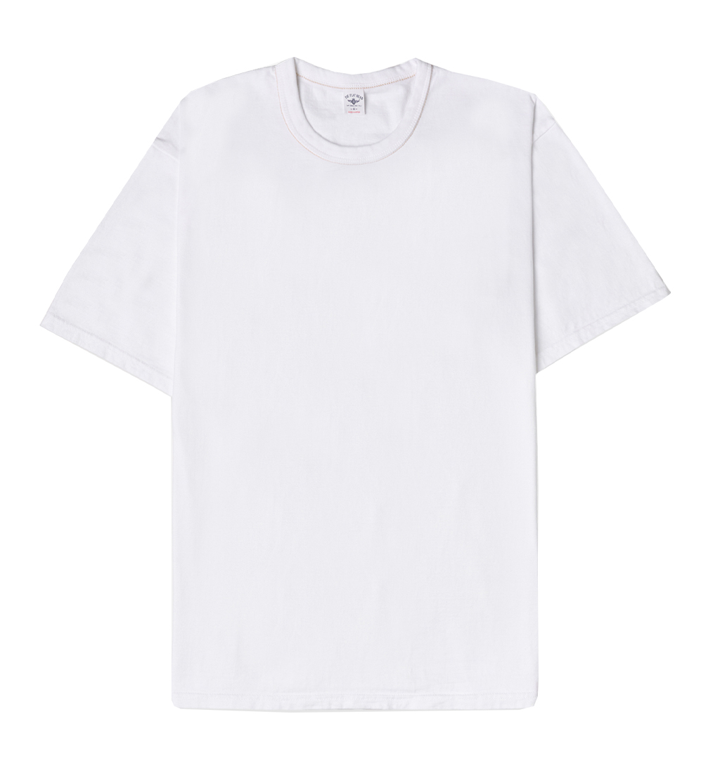 The Flat Head - 3 Needles One Off T-shirt - White