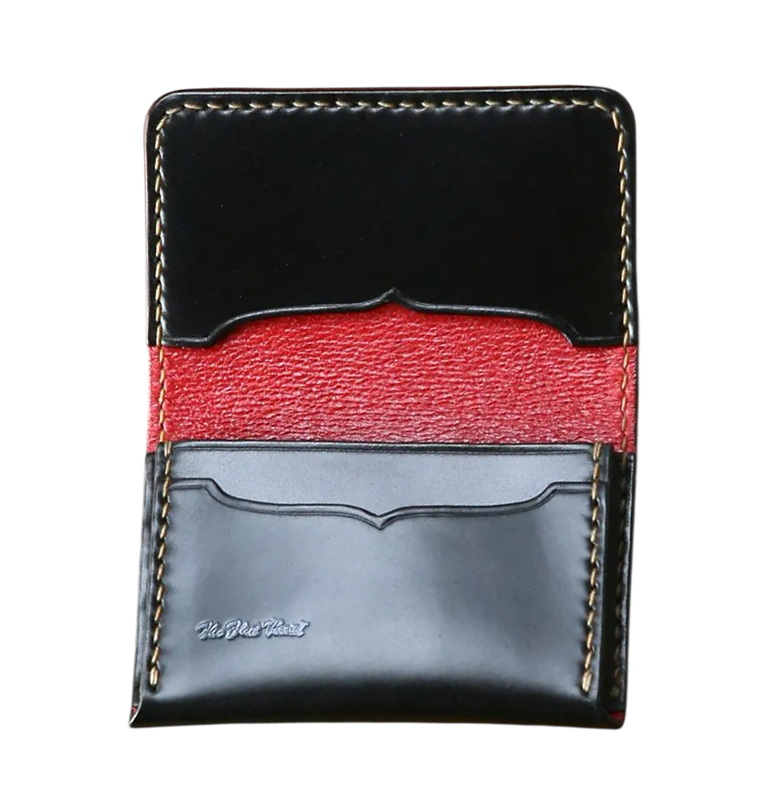 The Flat Head - Cordovan Card Case - Black