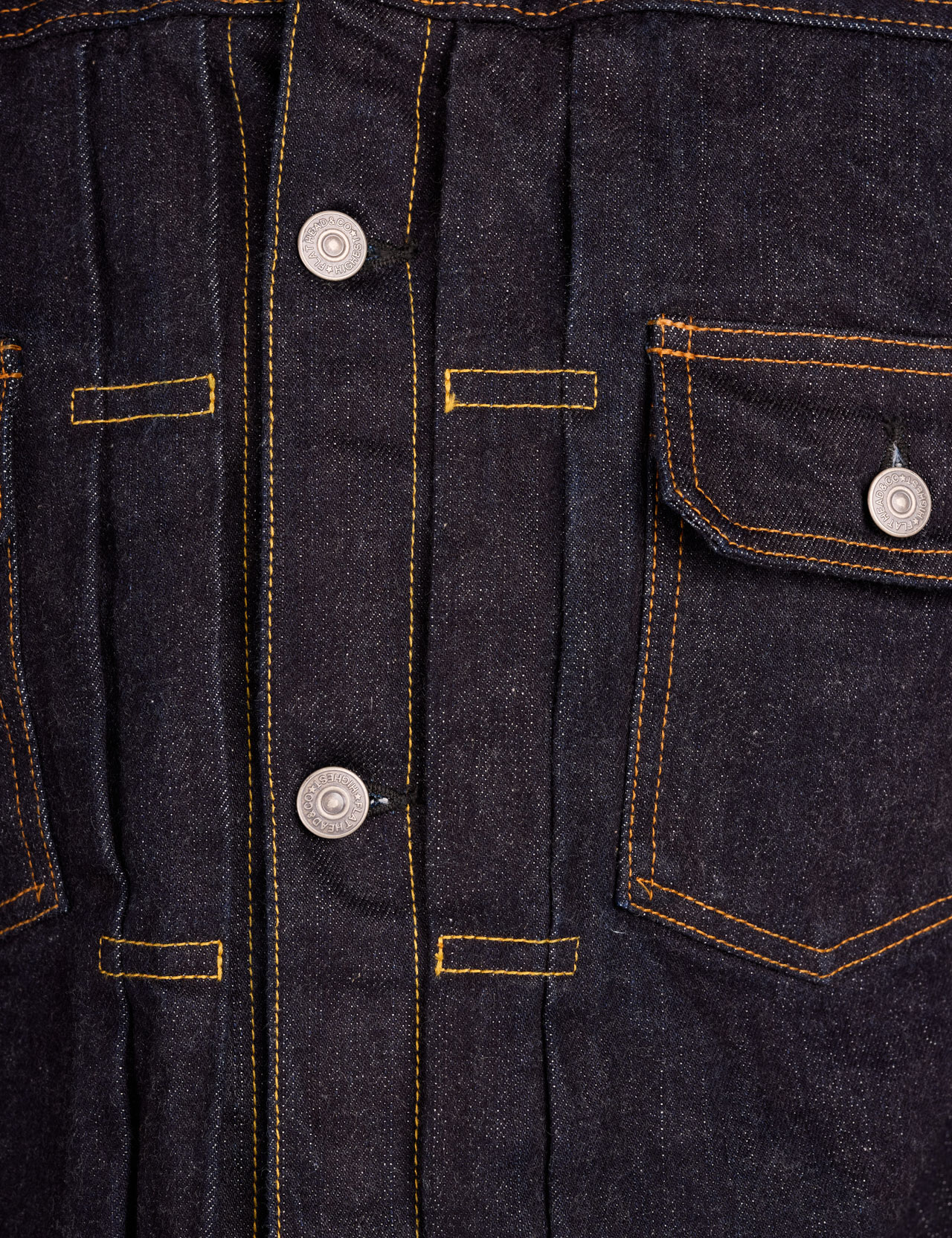 The Flat Head - Denim Jacket 50s Model 14.5oz - Blue