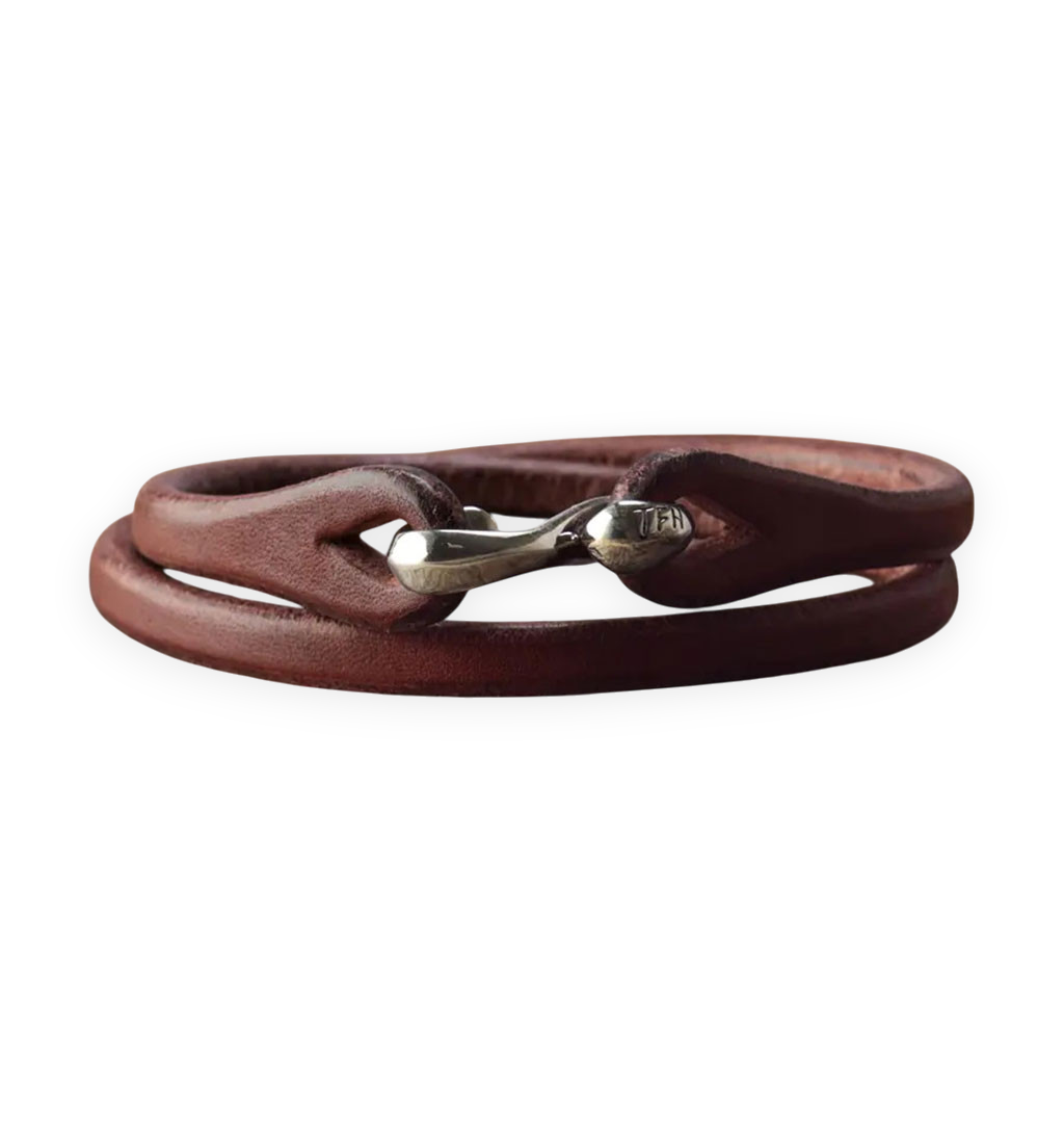 The-Flat-Head---Double-Wrap-Leather-Bracelet---Dark-Brown