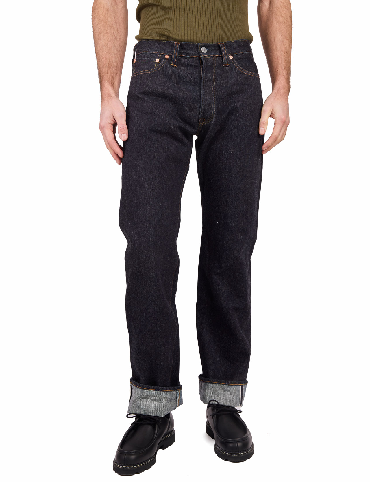 The Flat Head - FN-8005 Regular Straight Jeans - 18 oz 