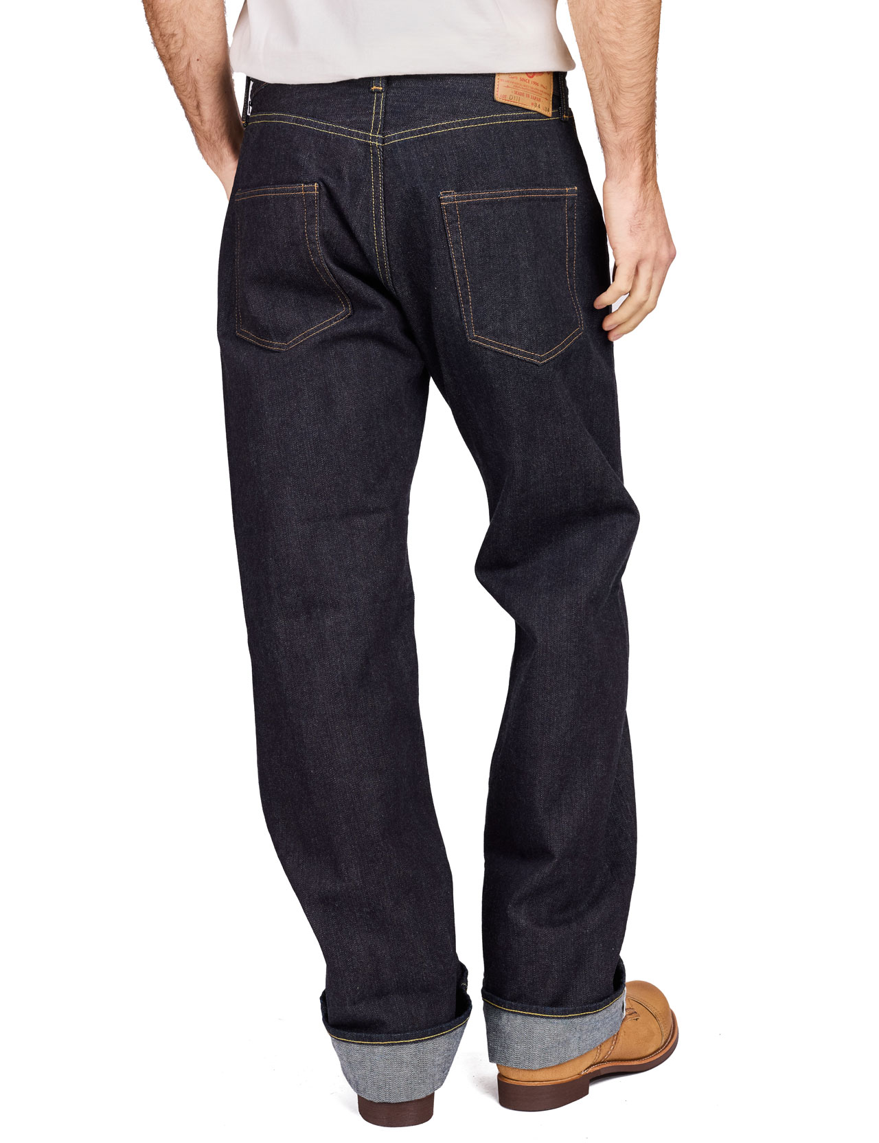 The Flat Head - FN-D111 Wide Straight Rinsed Jeans LT Zimbabwe Cotton