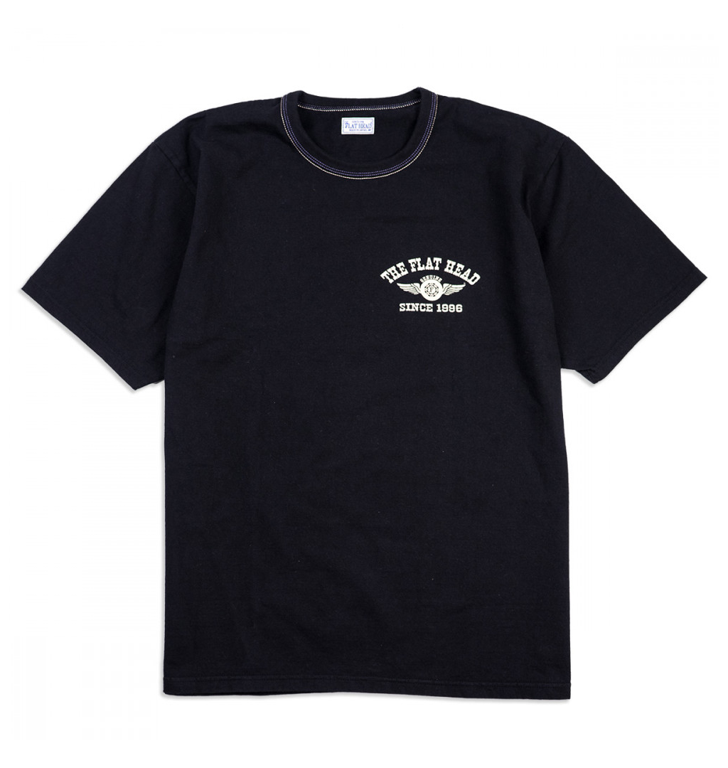 The Flat Head - Flying Wheel T-Shirt - Black