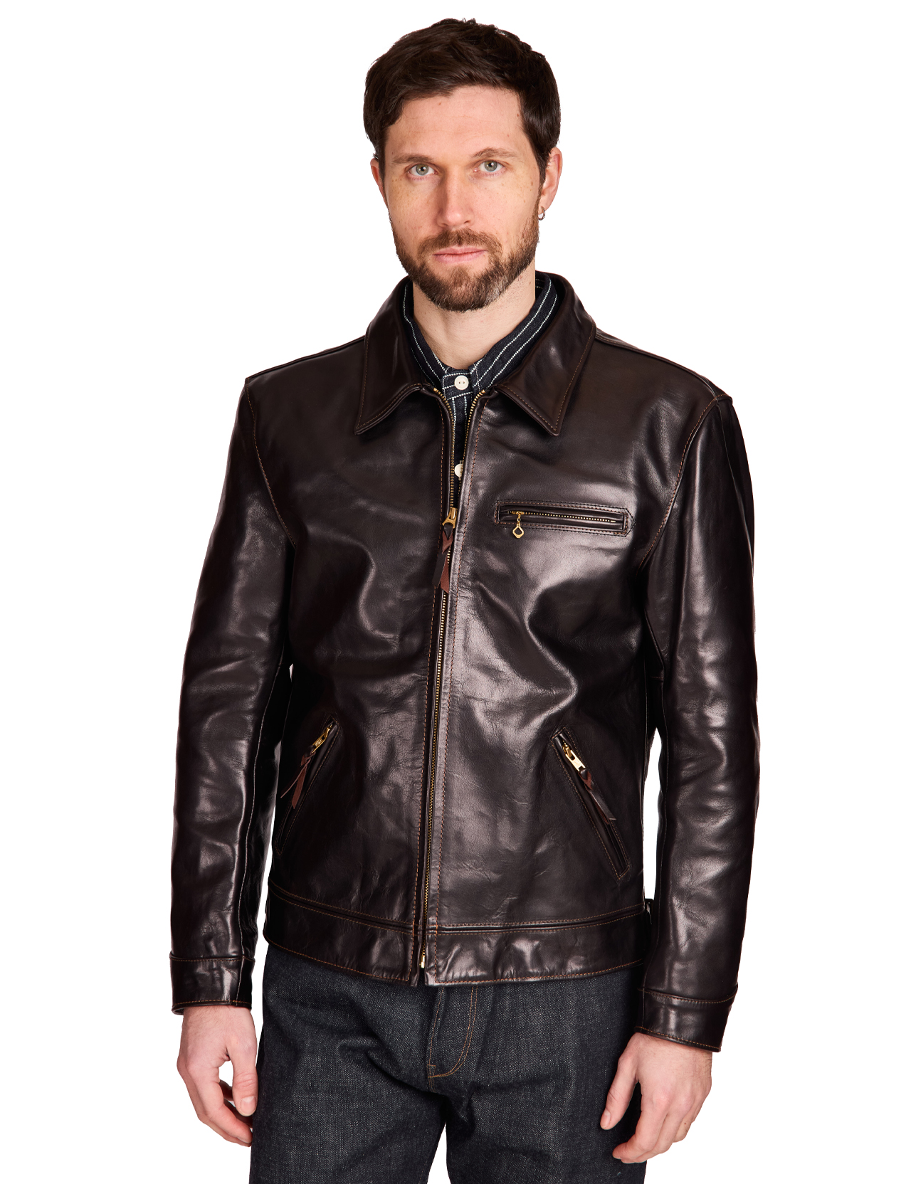 The-Flat-Head---Horsehide-Single-Jacket---1