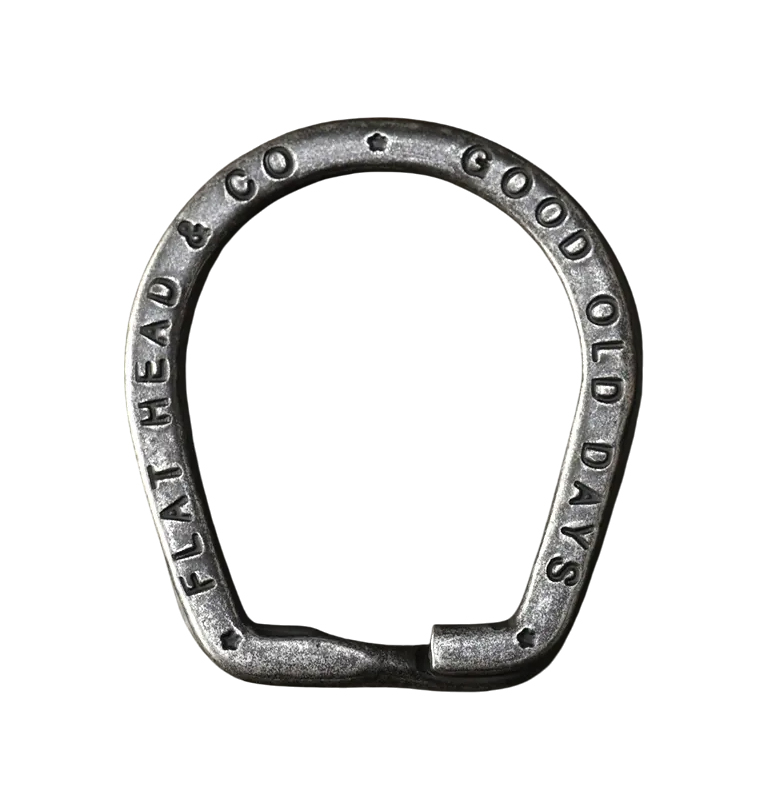 The Flat Head - Iron Key Ring