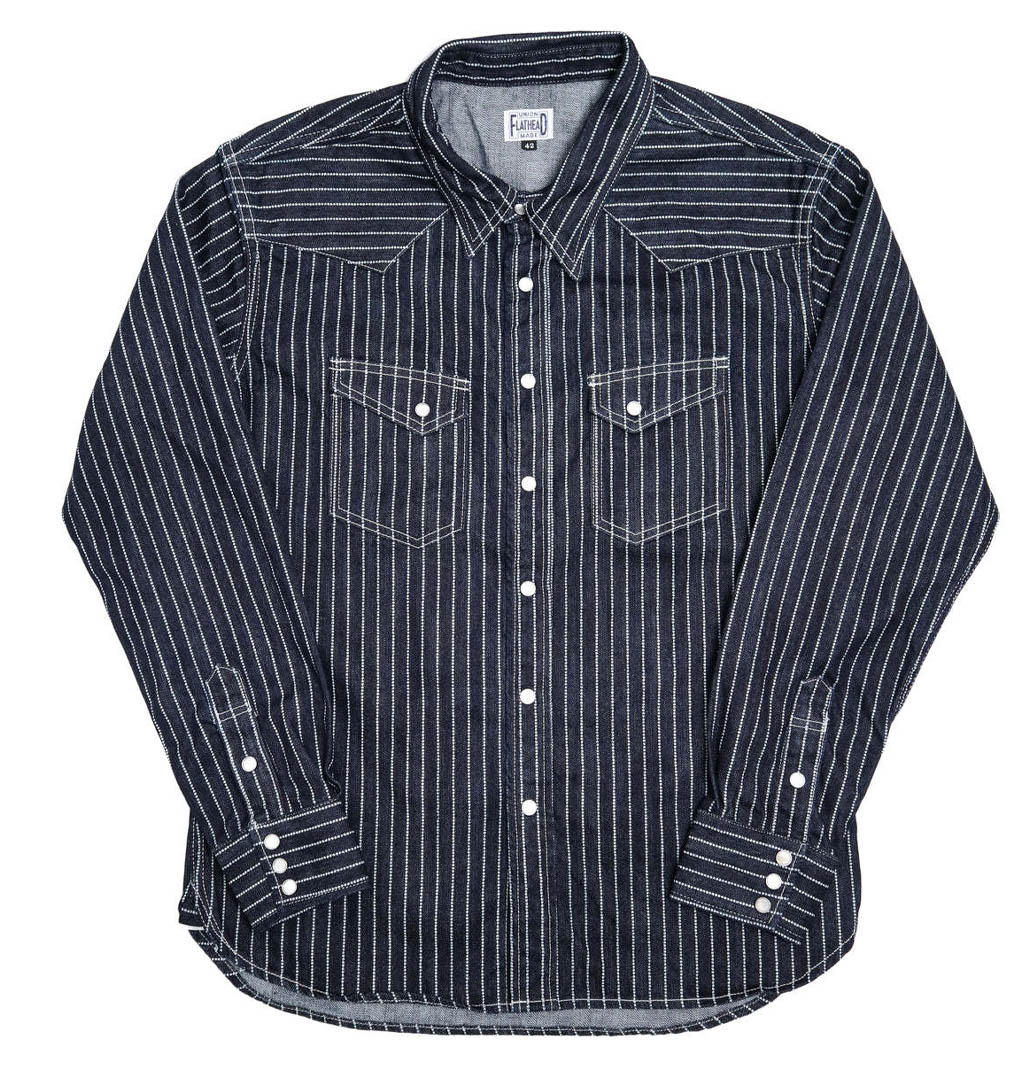 The Flat Head - Western Wabash Shirt - Blue