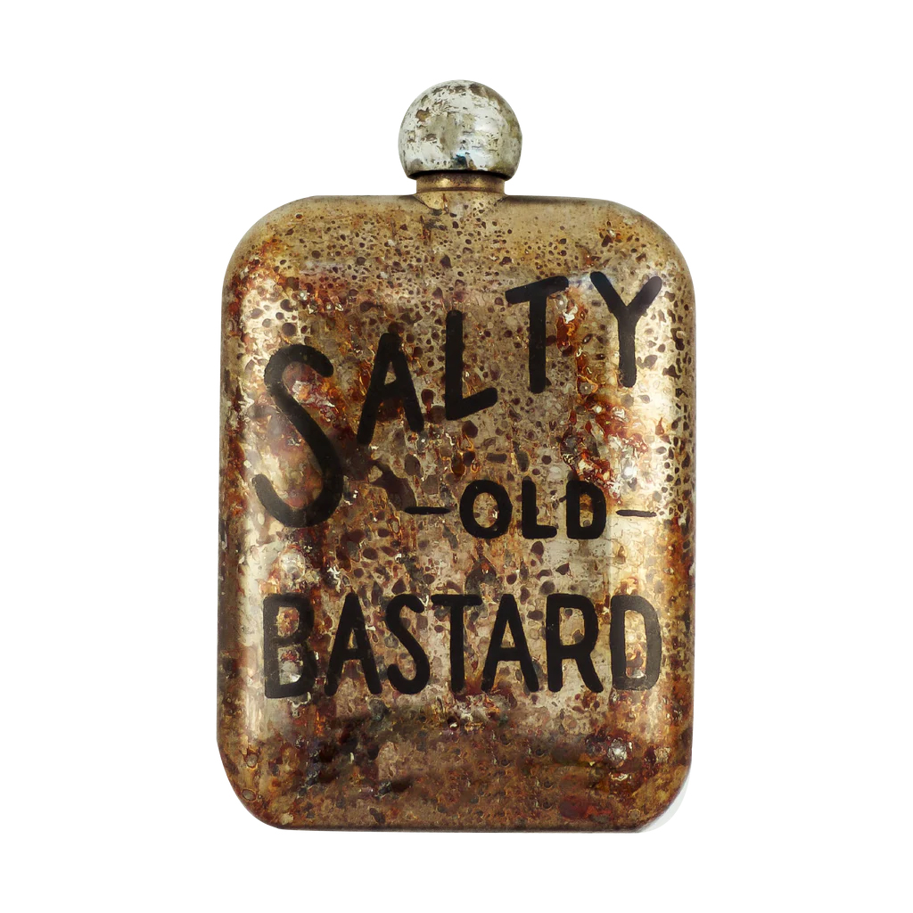 The Sneerwell - Salty Old Bastard Whiskey Flask